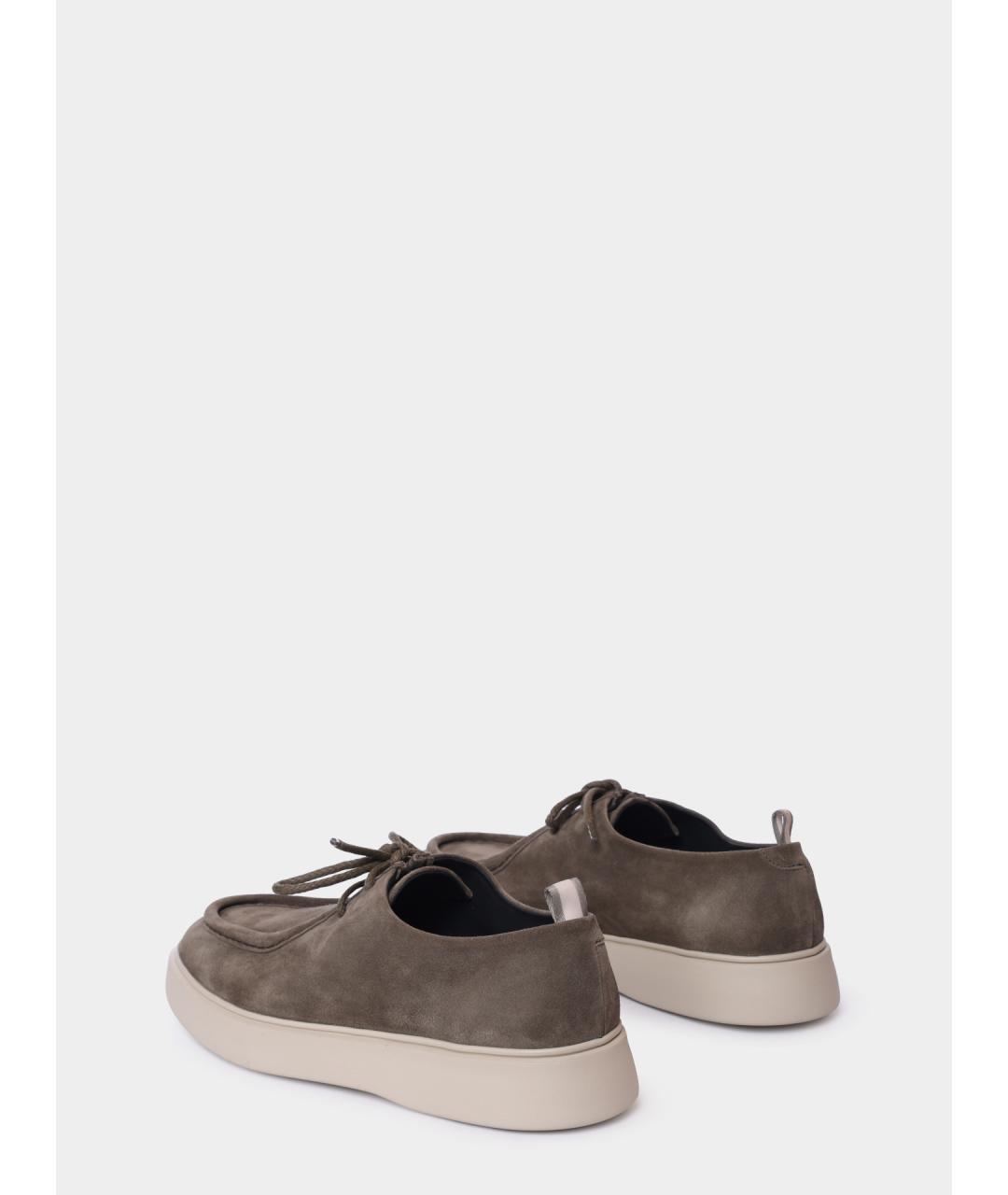 OFFICINE CREATIVE Серые замшевые низкие ботинки, фото 5