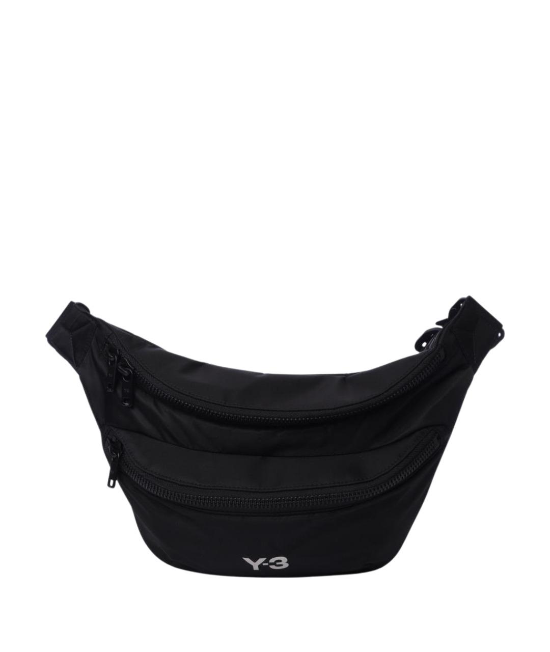 Y-3 Черная тканевая поясная сумка, фото 1