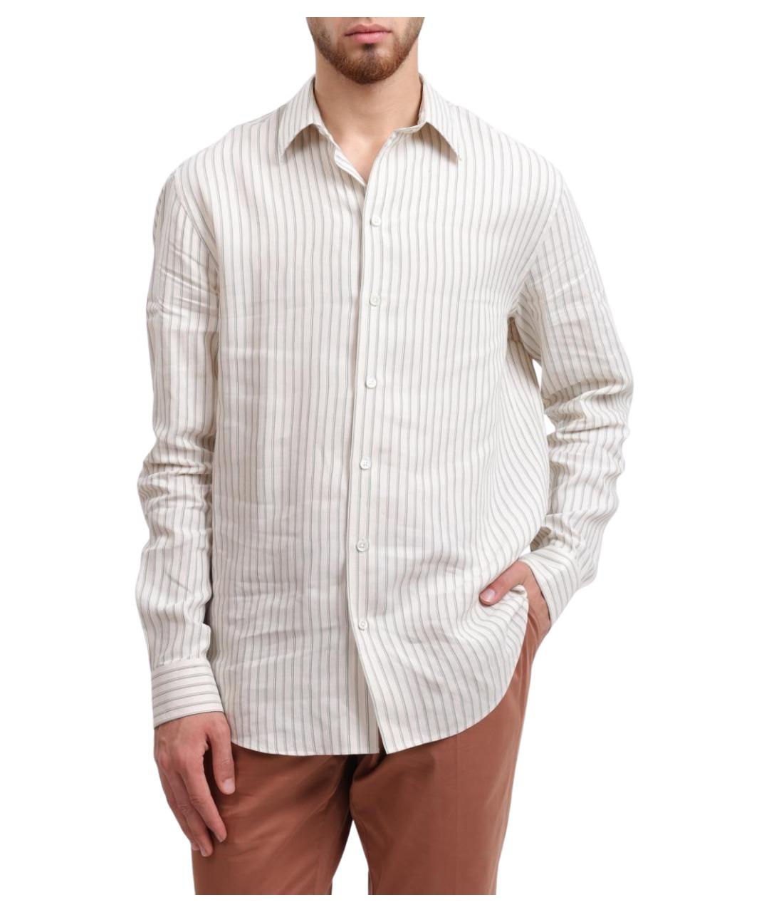 EMPORIO ARMANI Белая кэжуал рубашка, фото 1