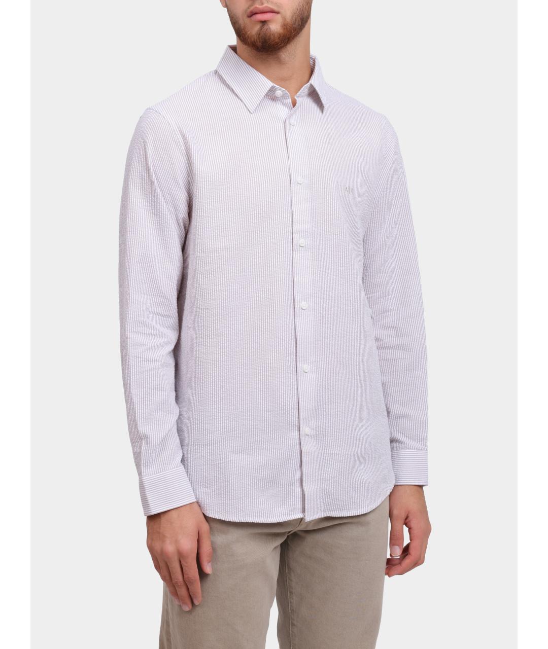 ARMANI EXCHANGE Мульти хлопковая кэжуал рубашка, фото 3