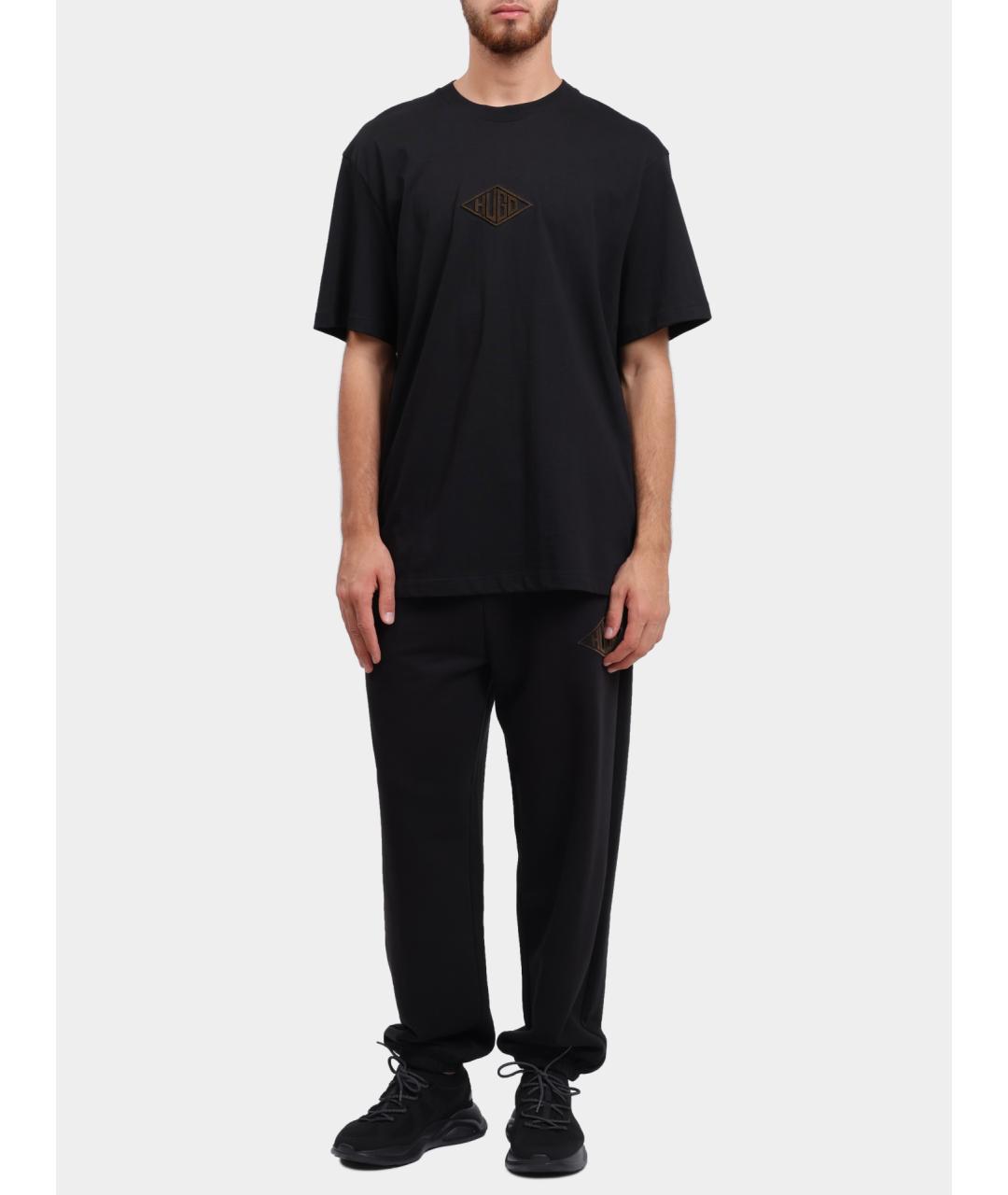 HUGO Черные повседневные брюки, фото 2