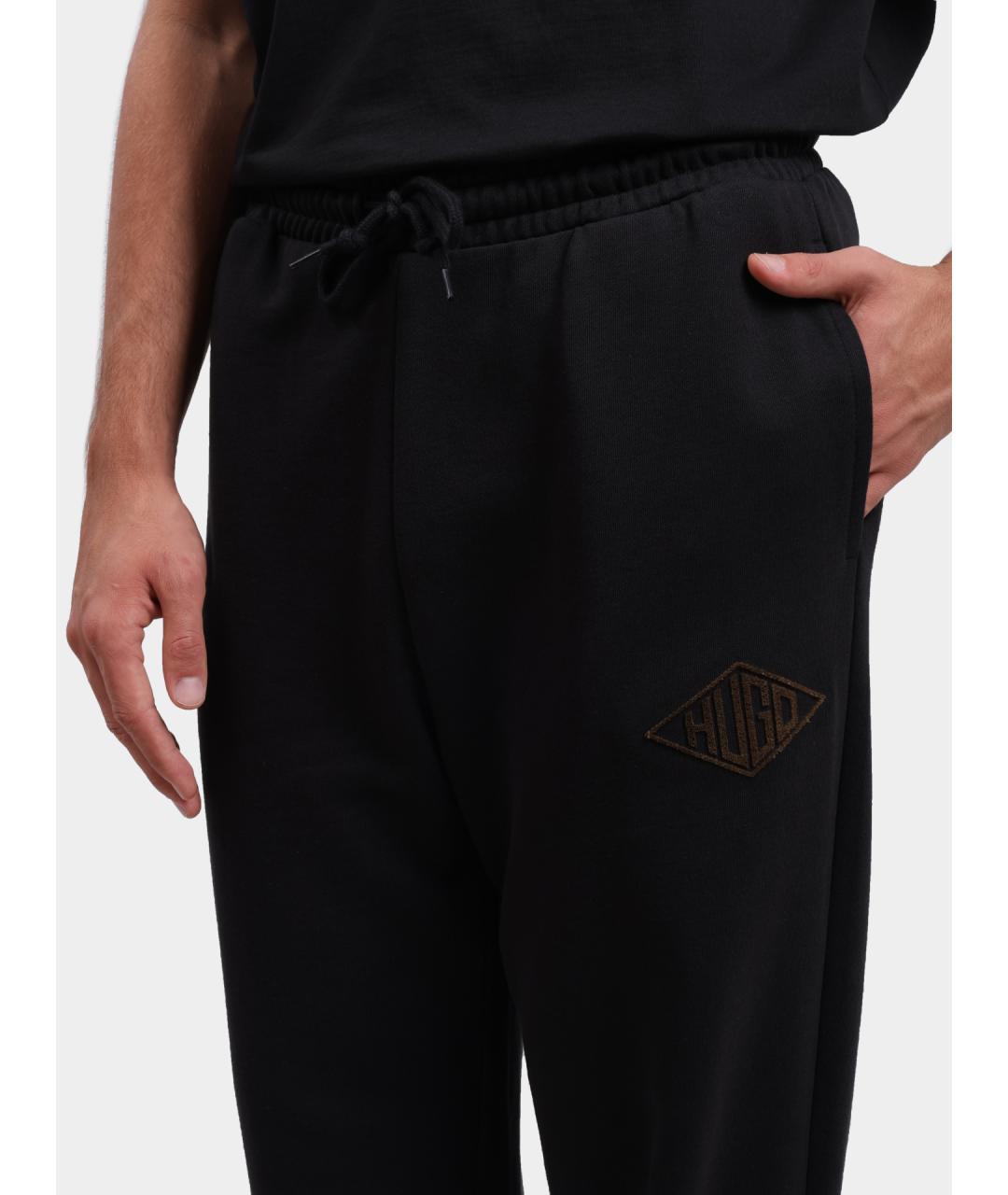 HUGO Черные повседневные брюки, фото 4