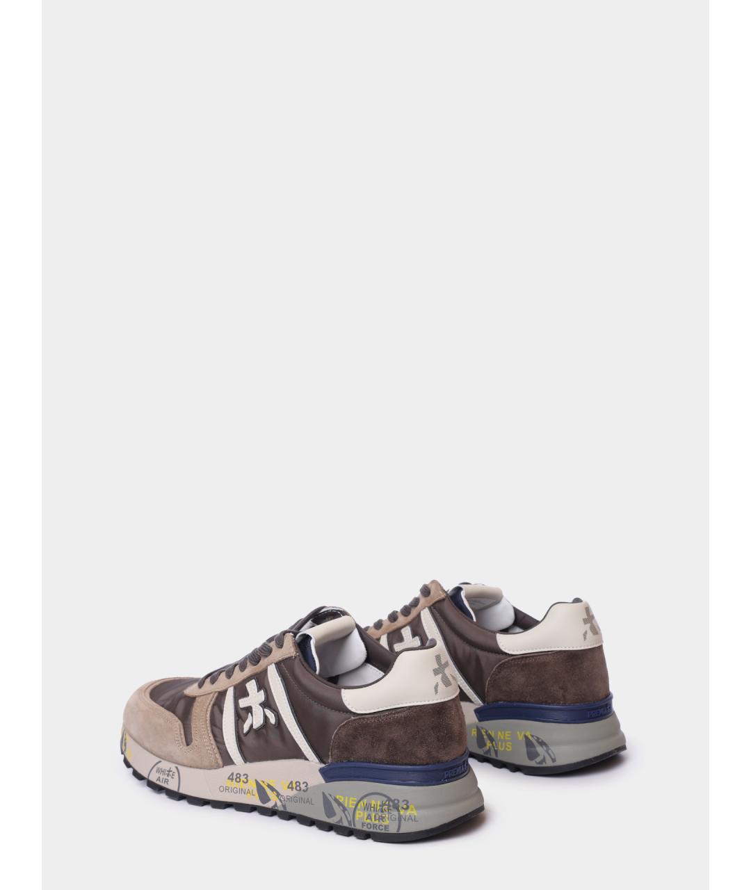 PREMIATA Коричневые низкие кроссовки / кеды, фото 5