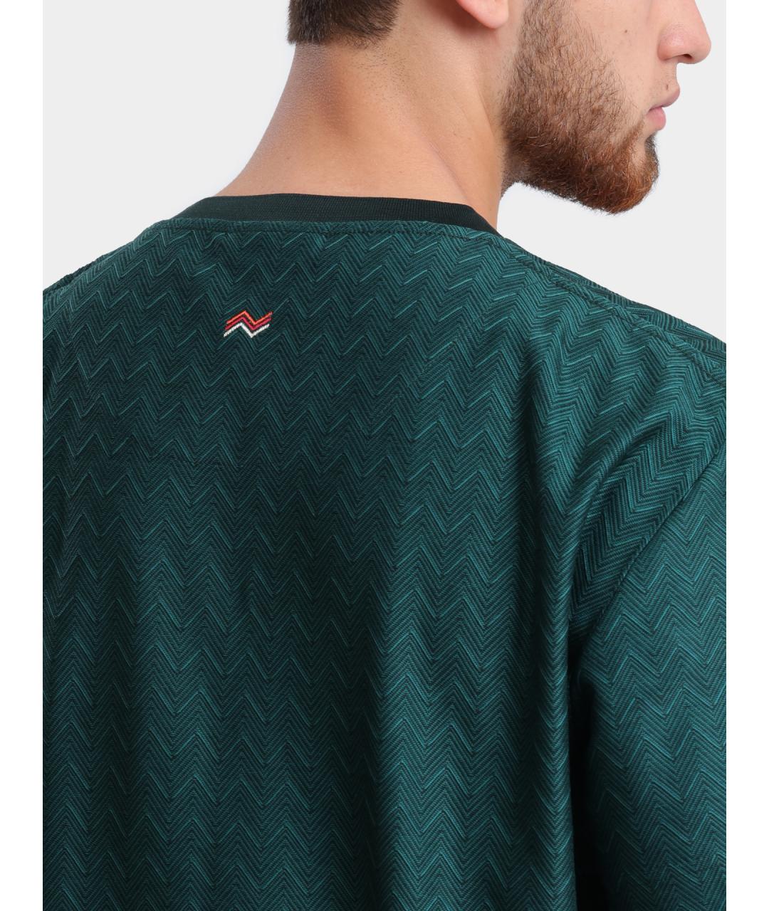 MISSONI Бирюзовая хлопковая футболка, фото 4