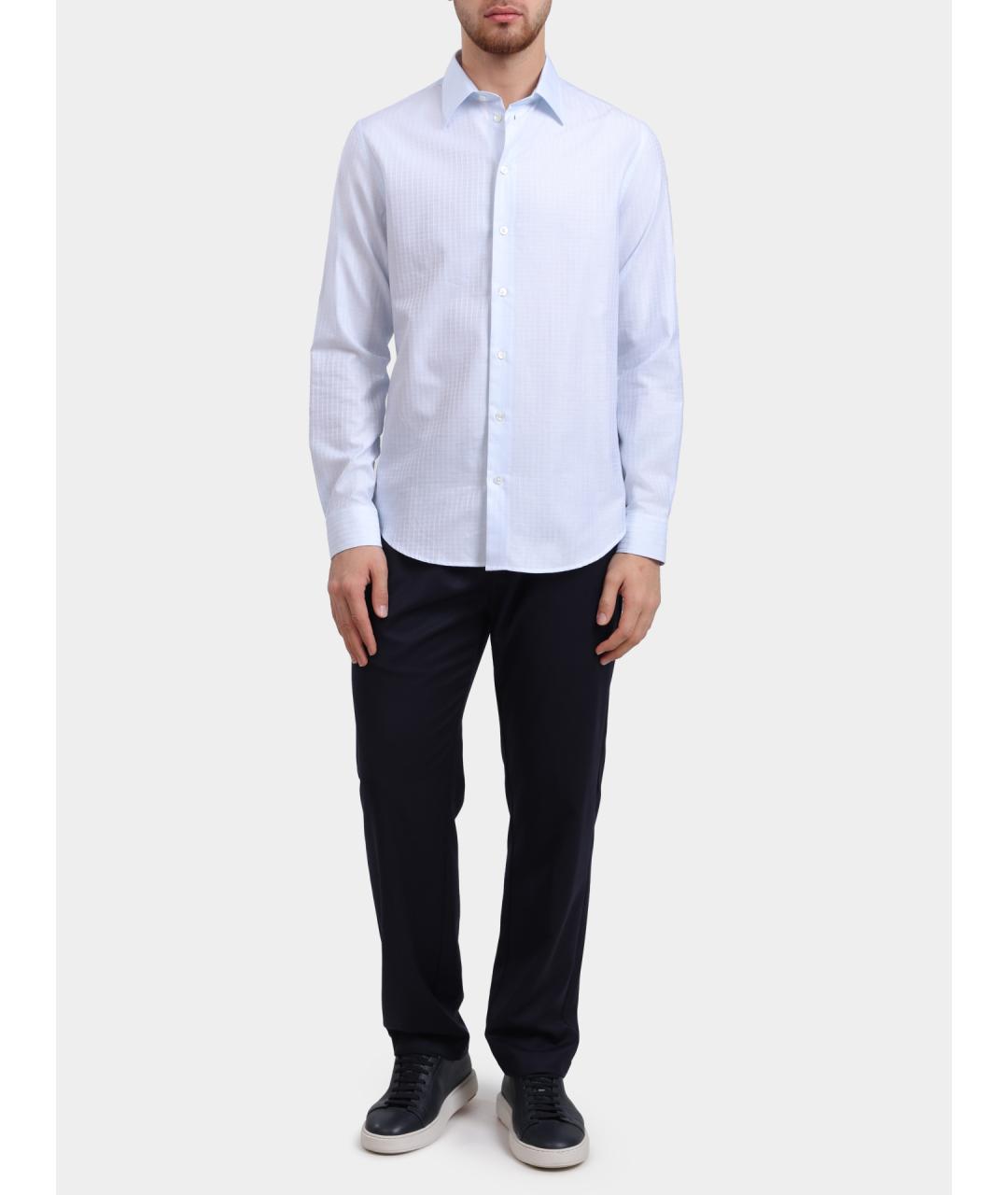 EMPORIO ARMANI Хлопковая кэжуал рубашка, фото 2