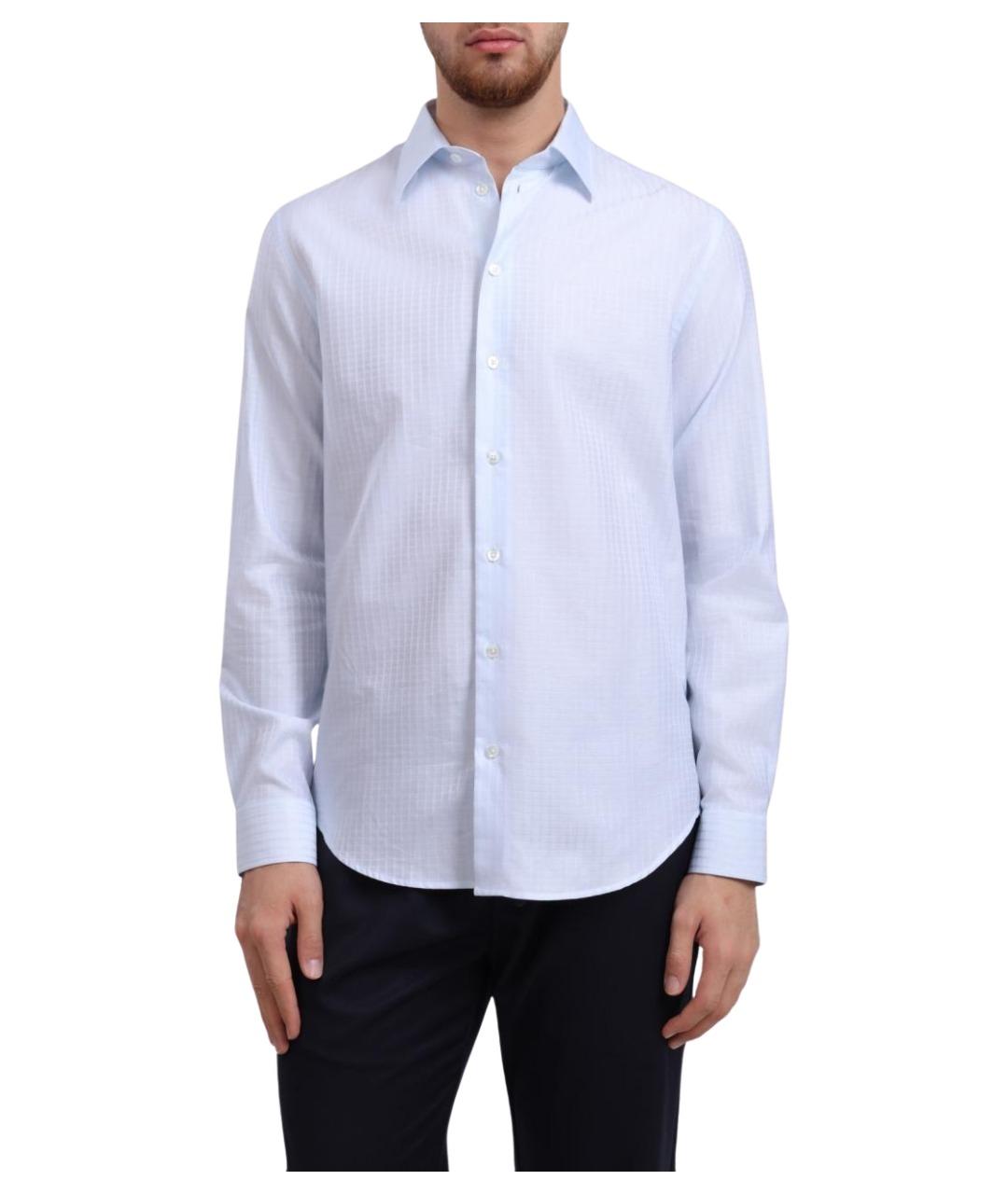 EMPORIO ARMANI Хлопковая кэжуал рубашка, фото 1