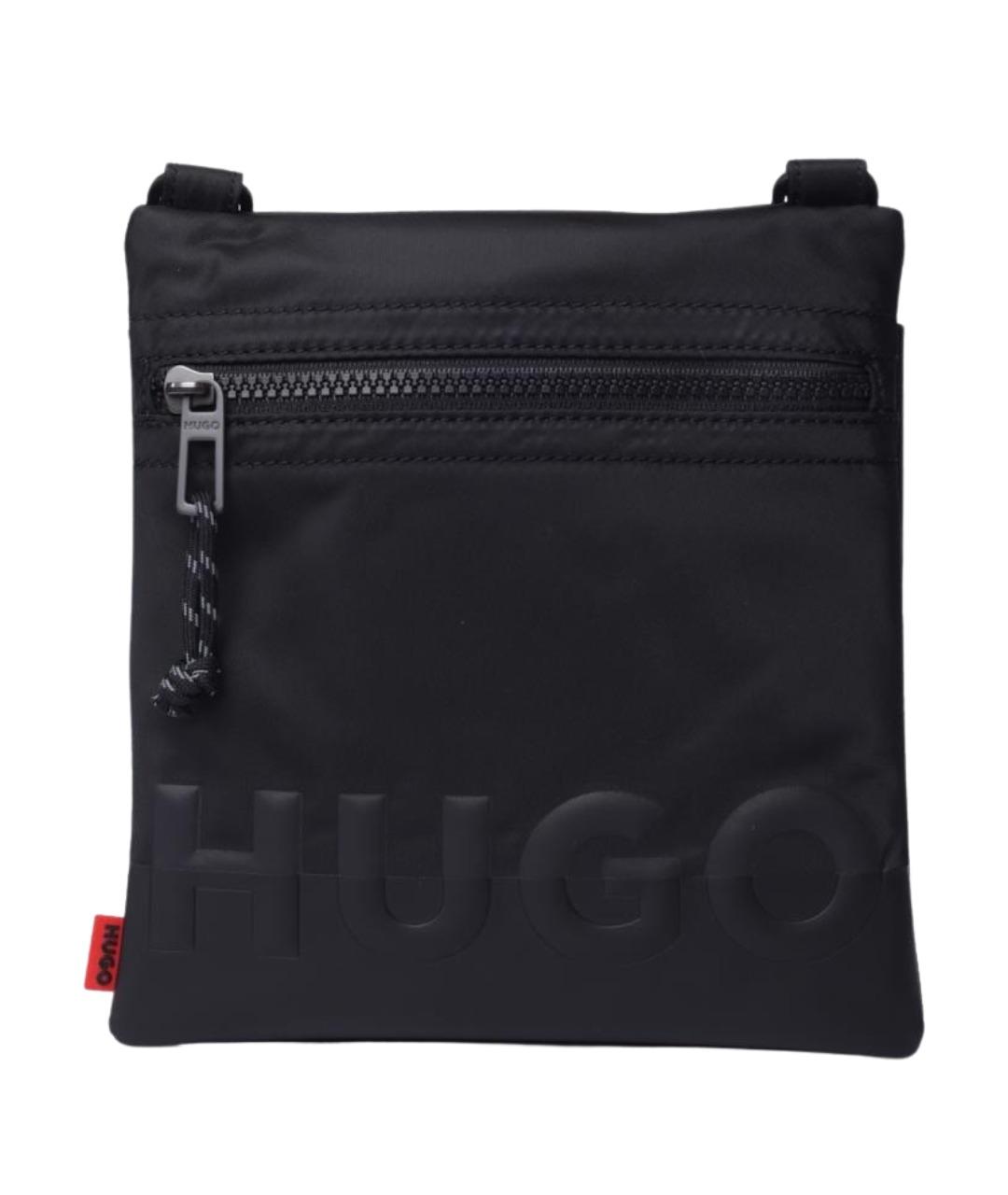 HUGO Черная тканевая сумка на плечо, фото 1