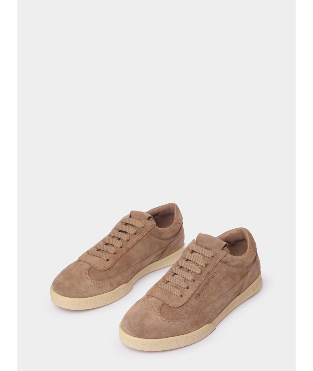 EMPORIO ARMANI Замшевые кроссовки, фото 2