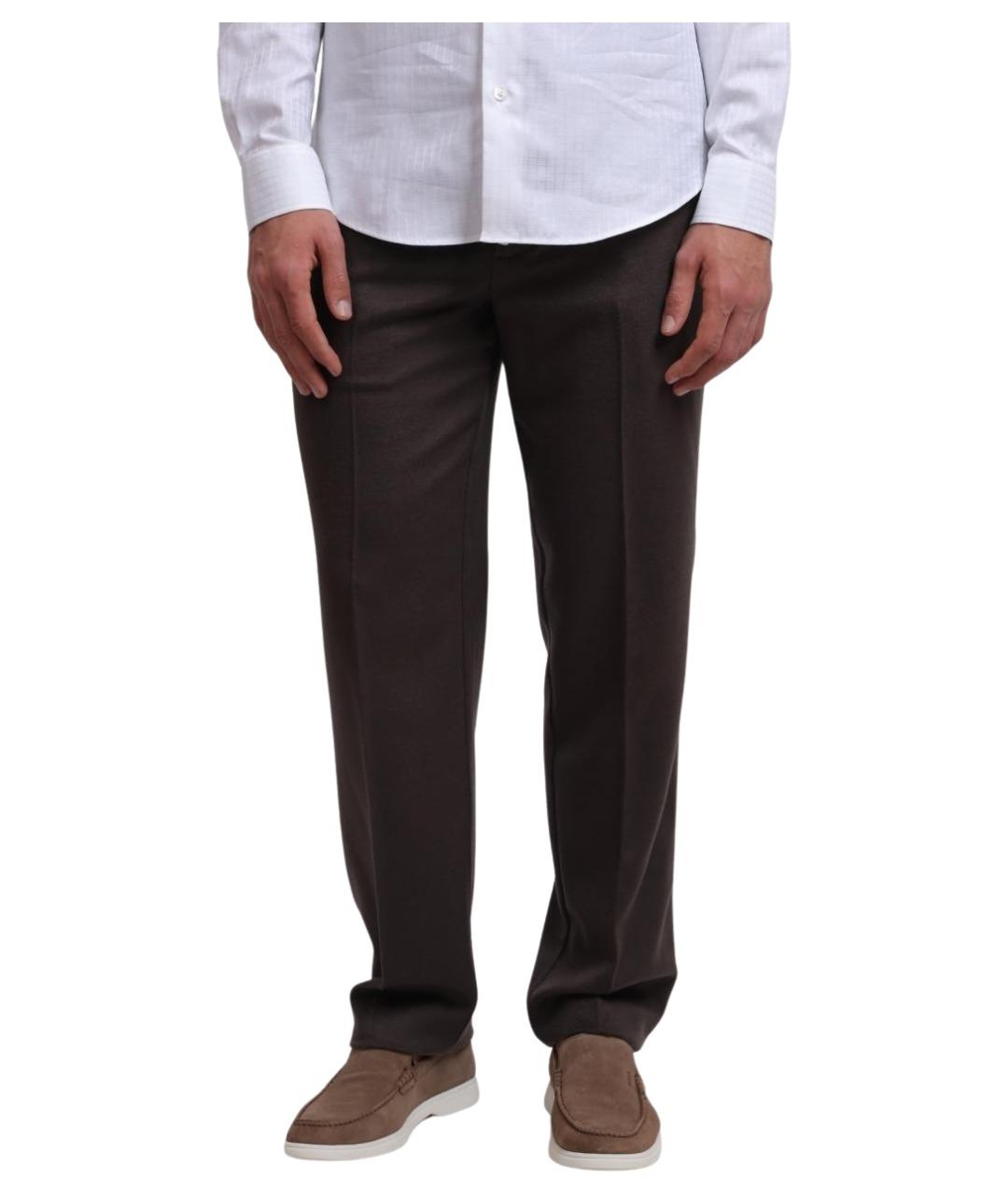 EMPORIO ARMANI Шерстяные повседневные брюки, фото 1