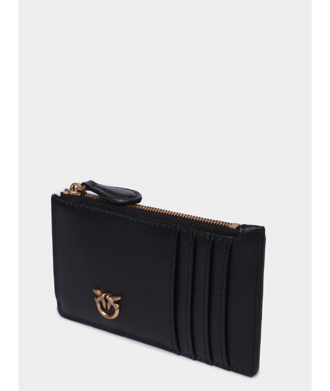 PINKO Черный кожаный кардхолдер, фото 2
