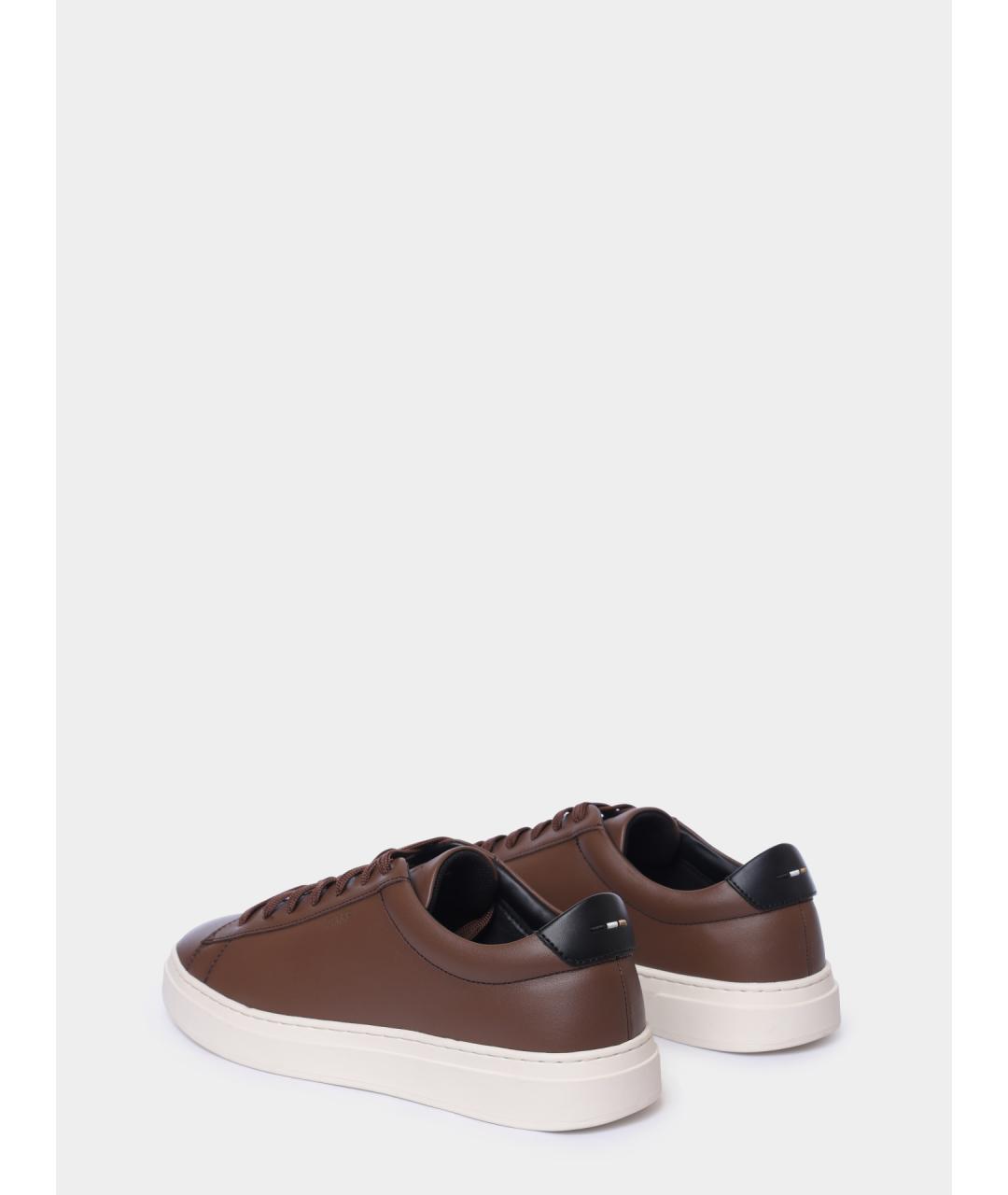 HUGO BOSS Кожаные низкие кроссовки / кеды, фото 5