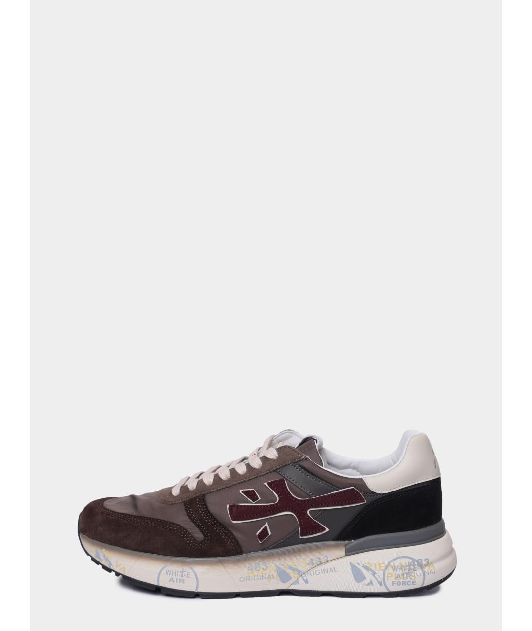 PREMIATA Коричневые низкие кроссовки / кеды, фото 7