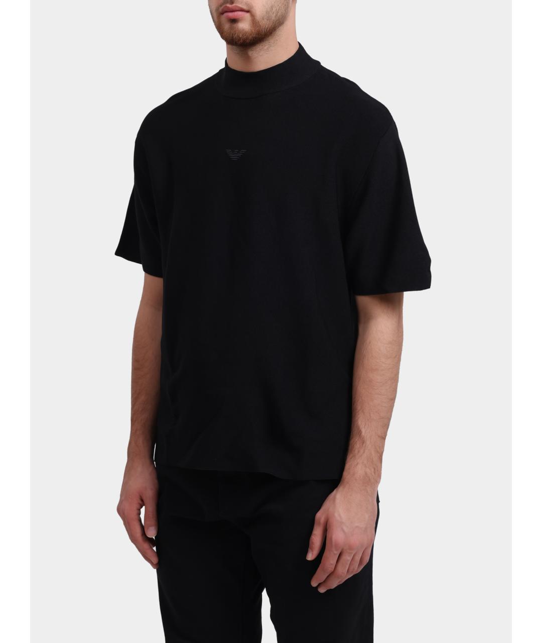 EMPORIO ARMANI Черная футболка, фото 3