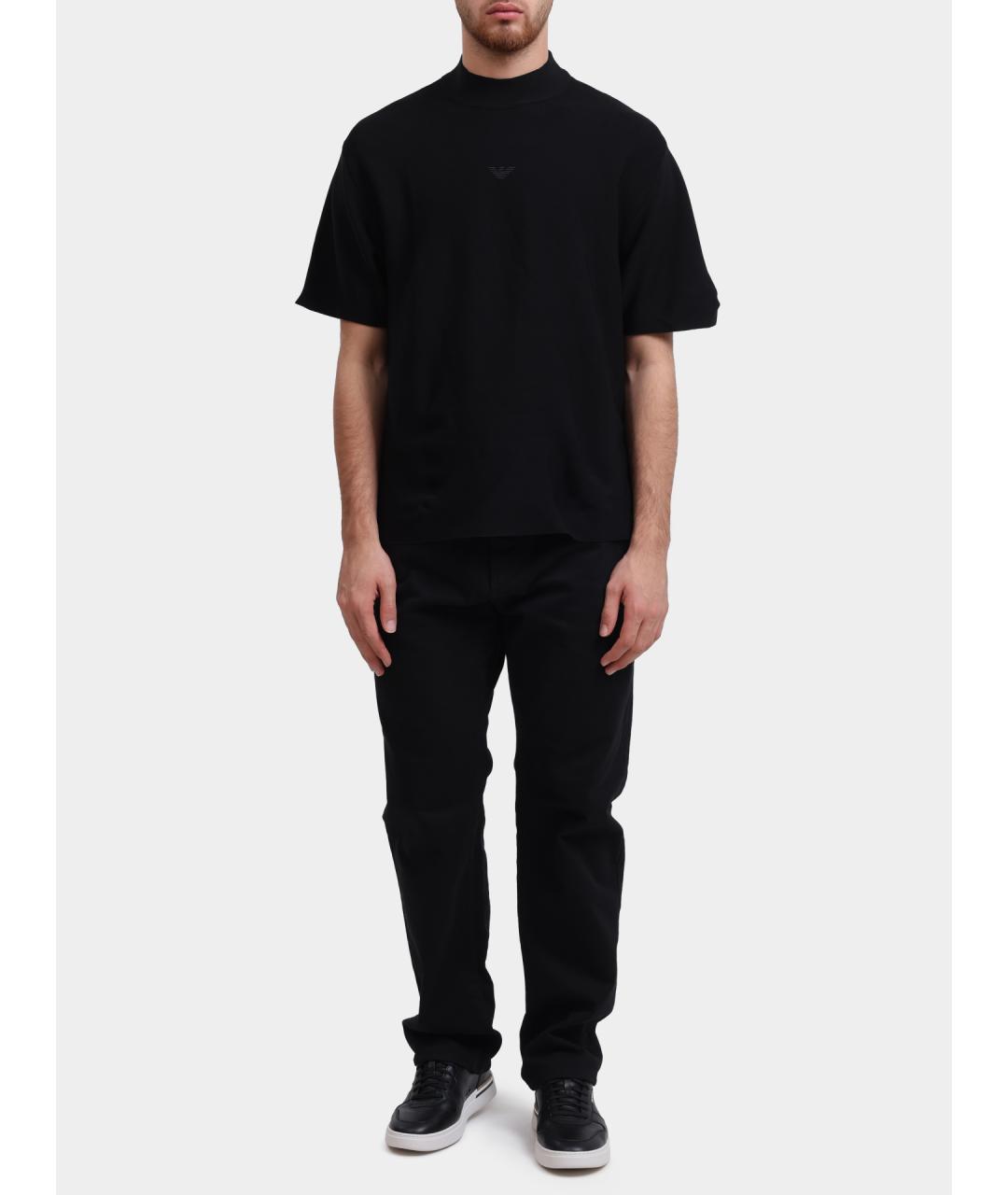 EMPORIO ARMANI Черная футболка, фото 2