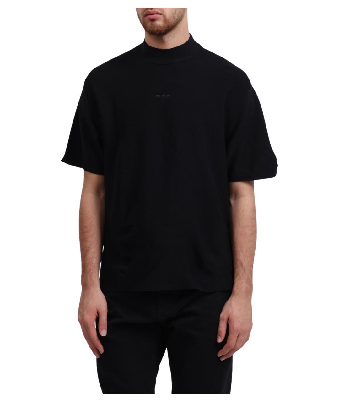 EMPORIO ARMANI Черная футболка, фото 1
