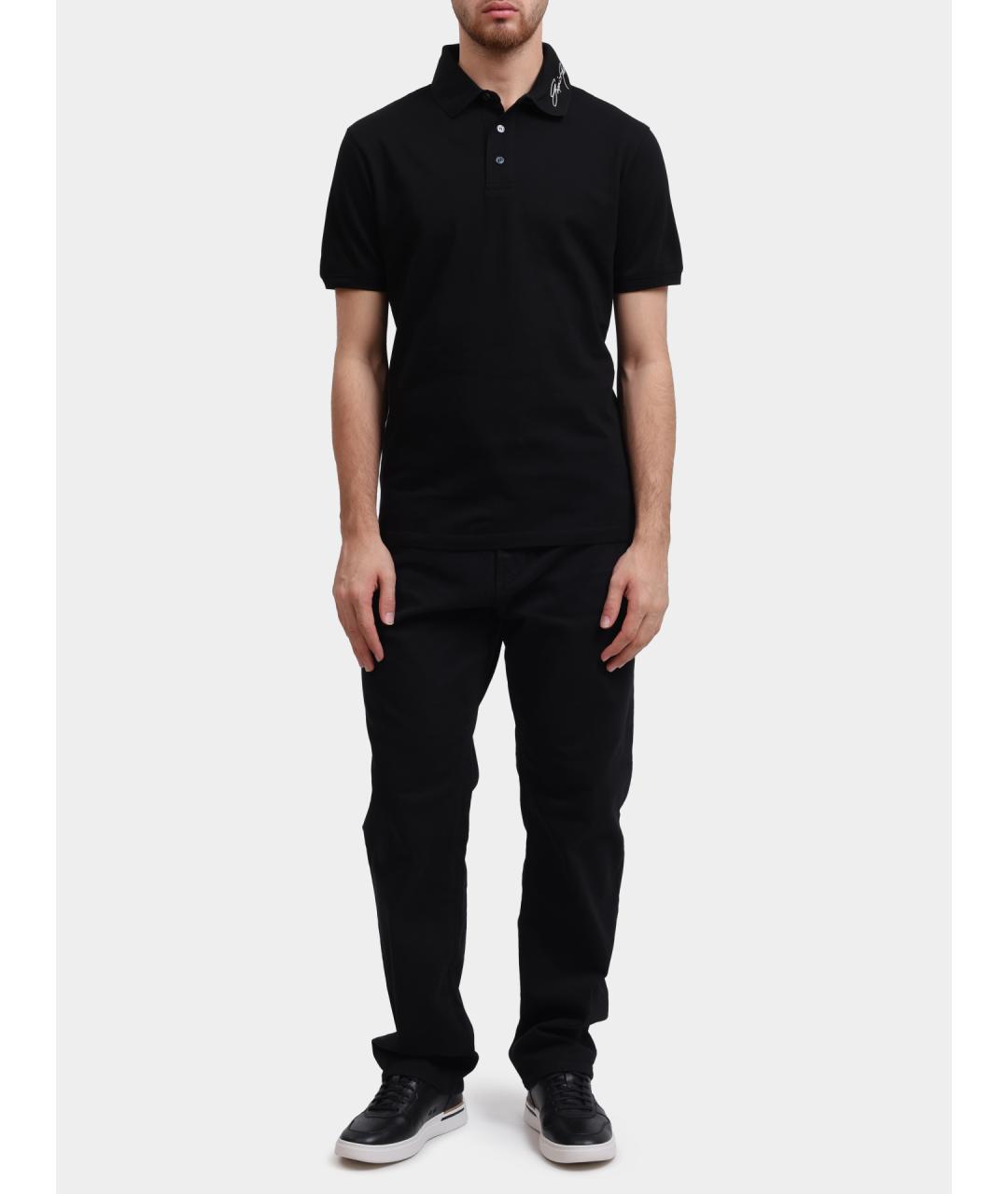 EMPORIO ARMANI Хлопковое поло с коротким рукавом, фото 2