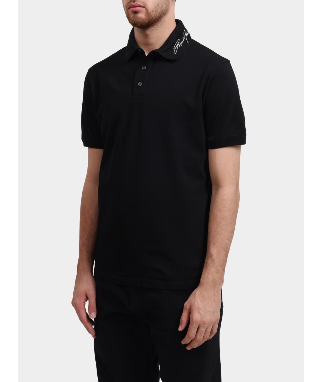 EMPORIO ARMANI Хлопковое поло с коротким рукавом, фото 3