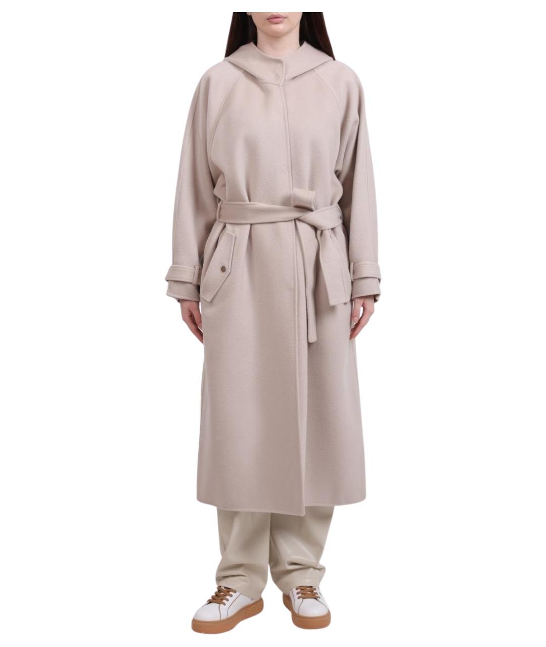 PINKO Бежевое пальто, фото 1