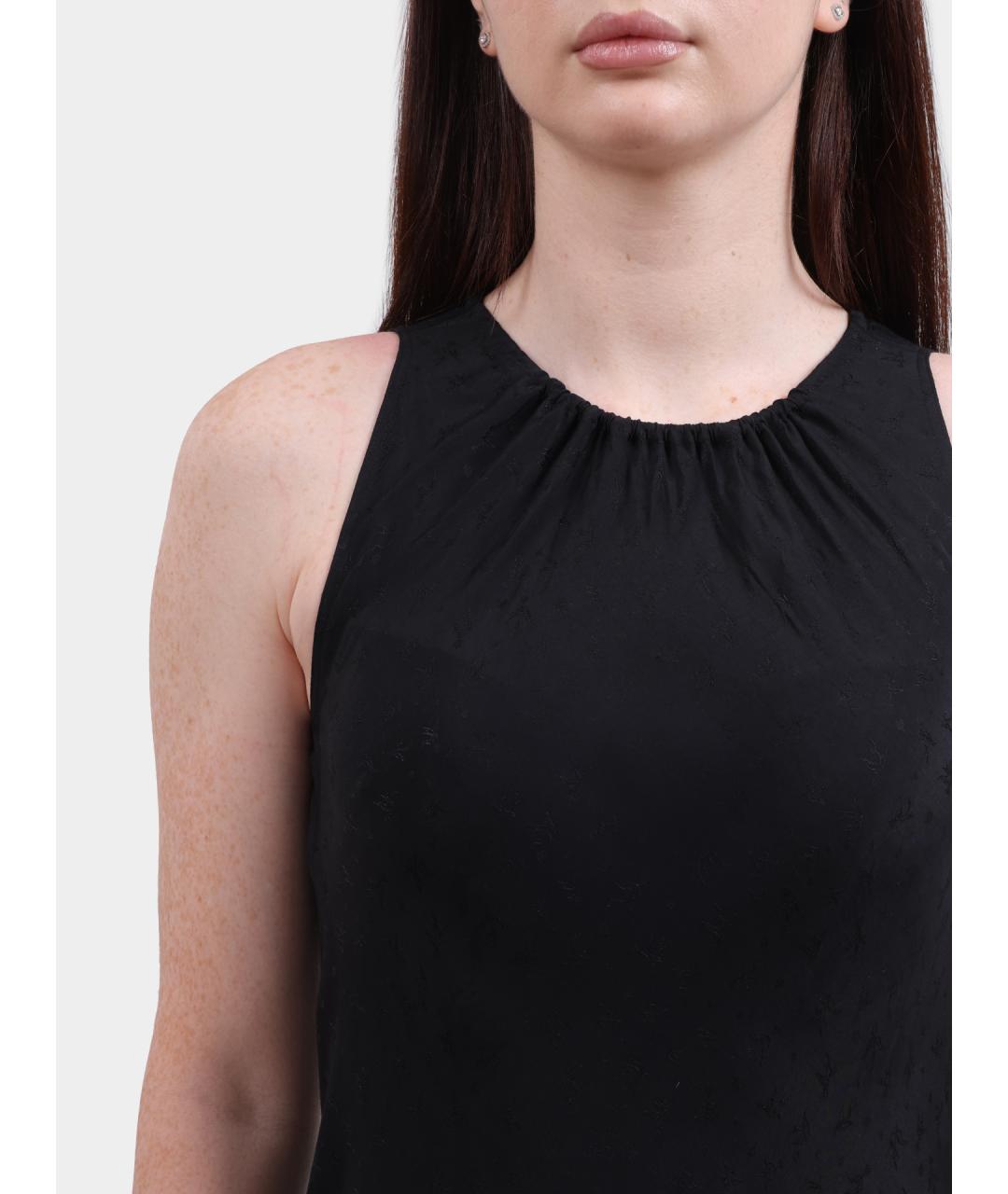 PINKO Черное повседневное платье, фото 4