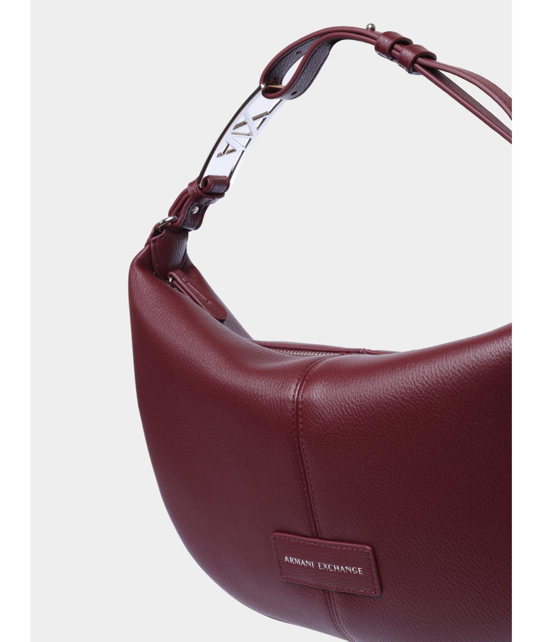 ARMANI EXCHANGE Бордовая сумка с короткими ручками, фото 3
