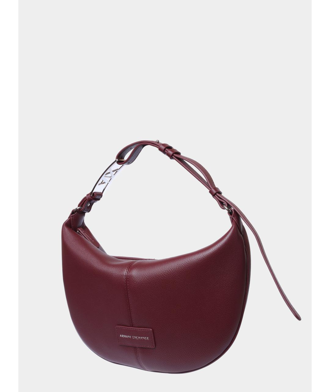 ARMANI EXCHANGE Бордовая сумка с короткими ручками, фото 2