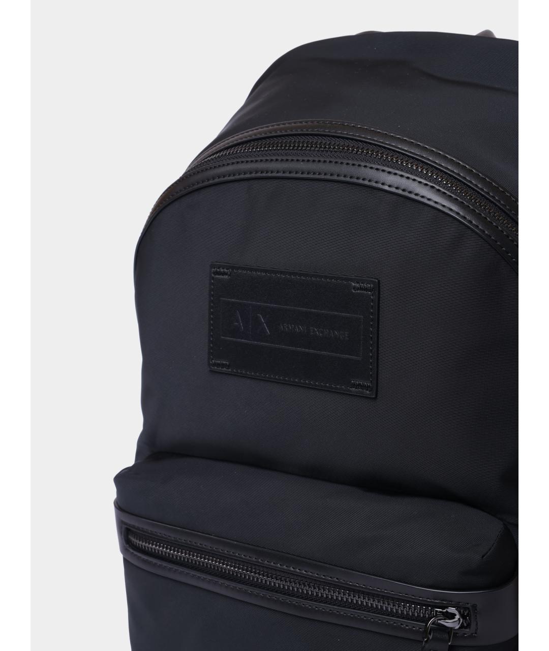 ARMANI EXCHANGE Черный тканевый рюкзак, фото 4