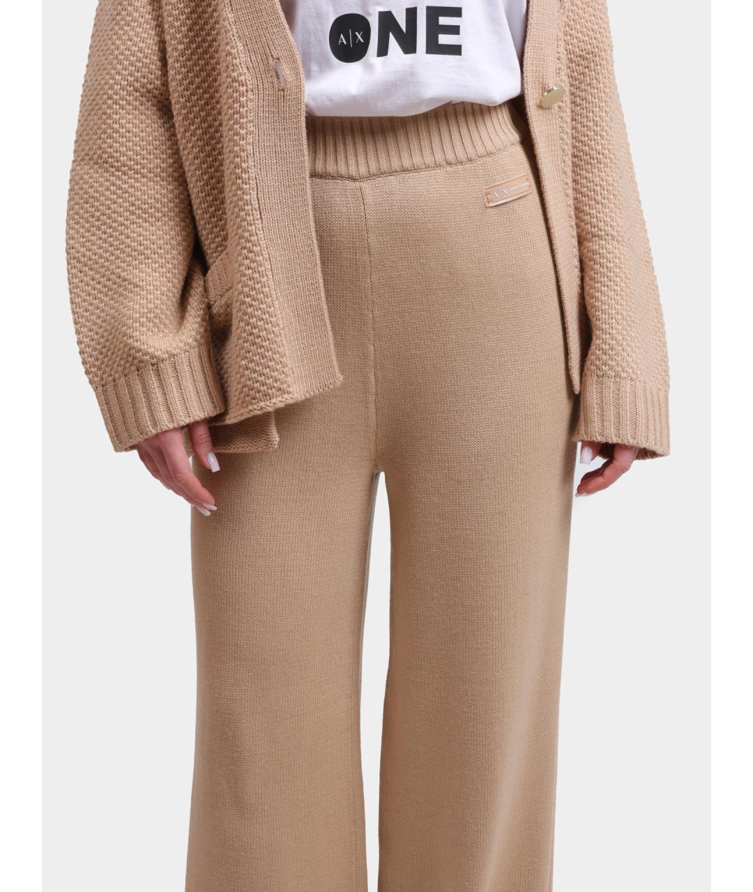 ARMANI EXCHANGE Бежевые прямые брюки, фото 4