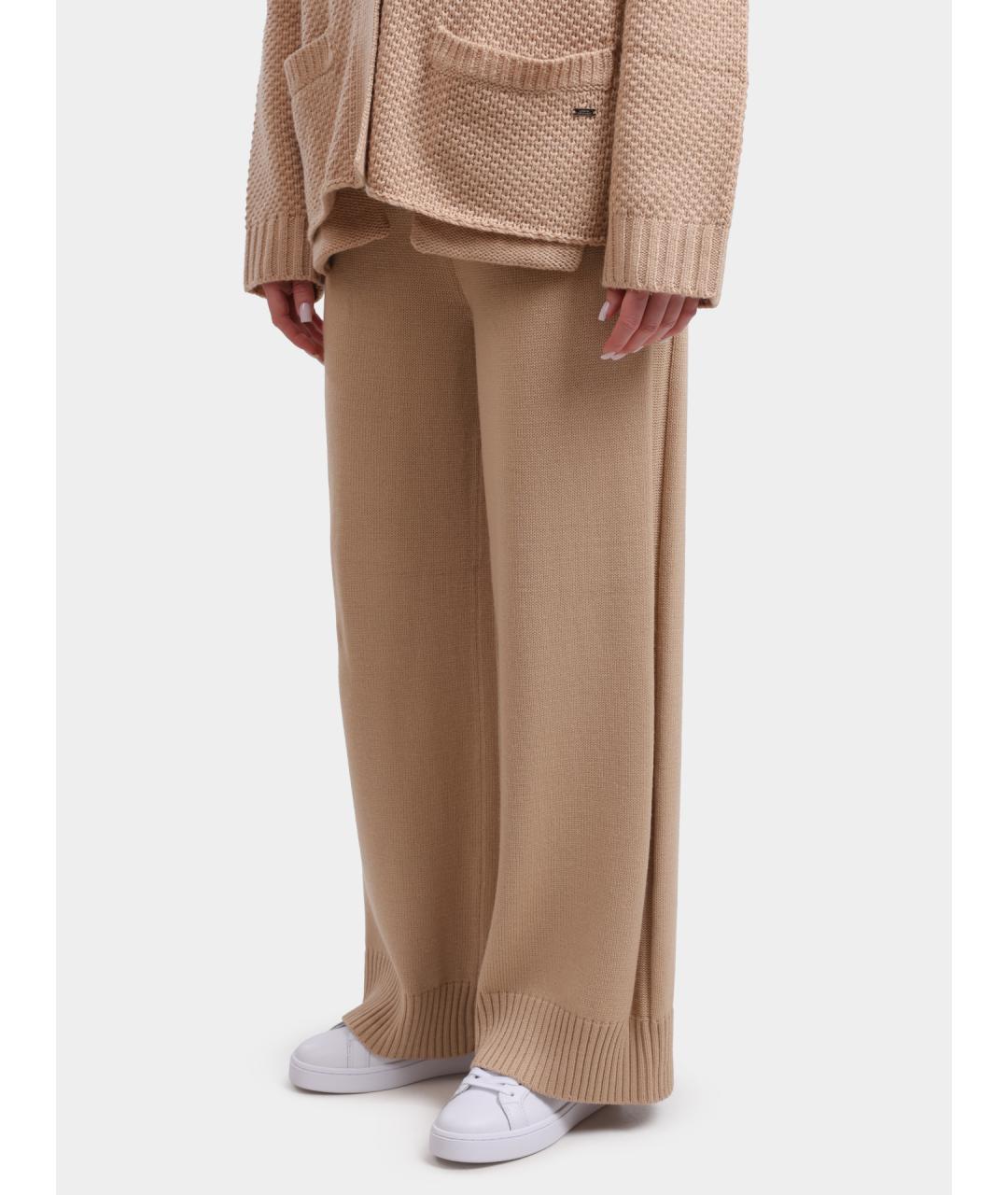 ARMANI EXCHANGE Бежевые прямые брюки, фото 3