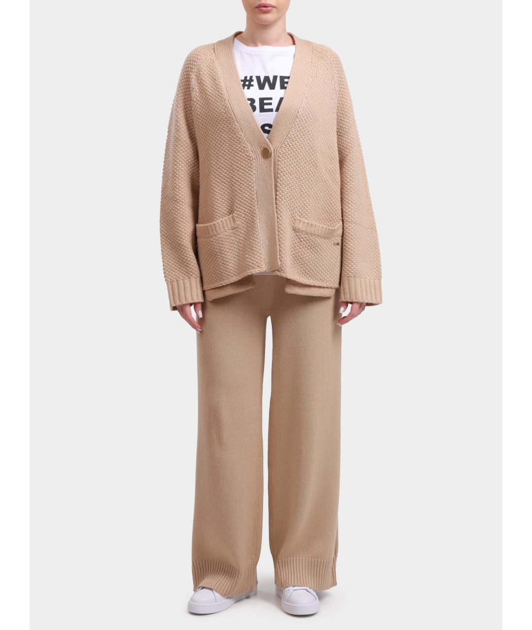 ARMANI EXCHANGE Бежевые прямые брюки, фото 2