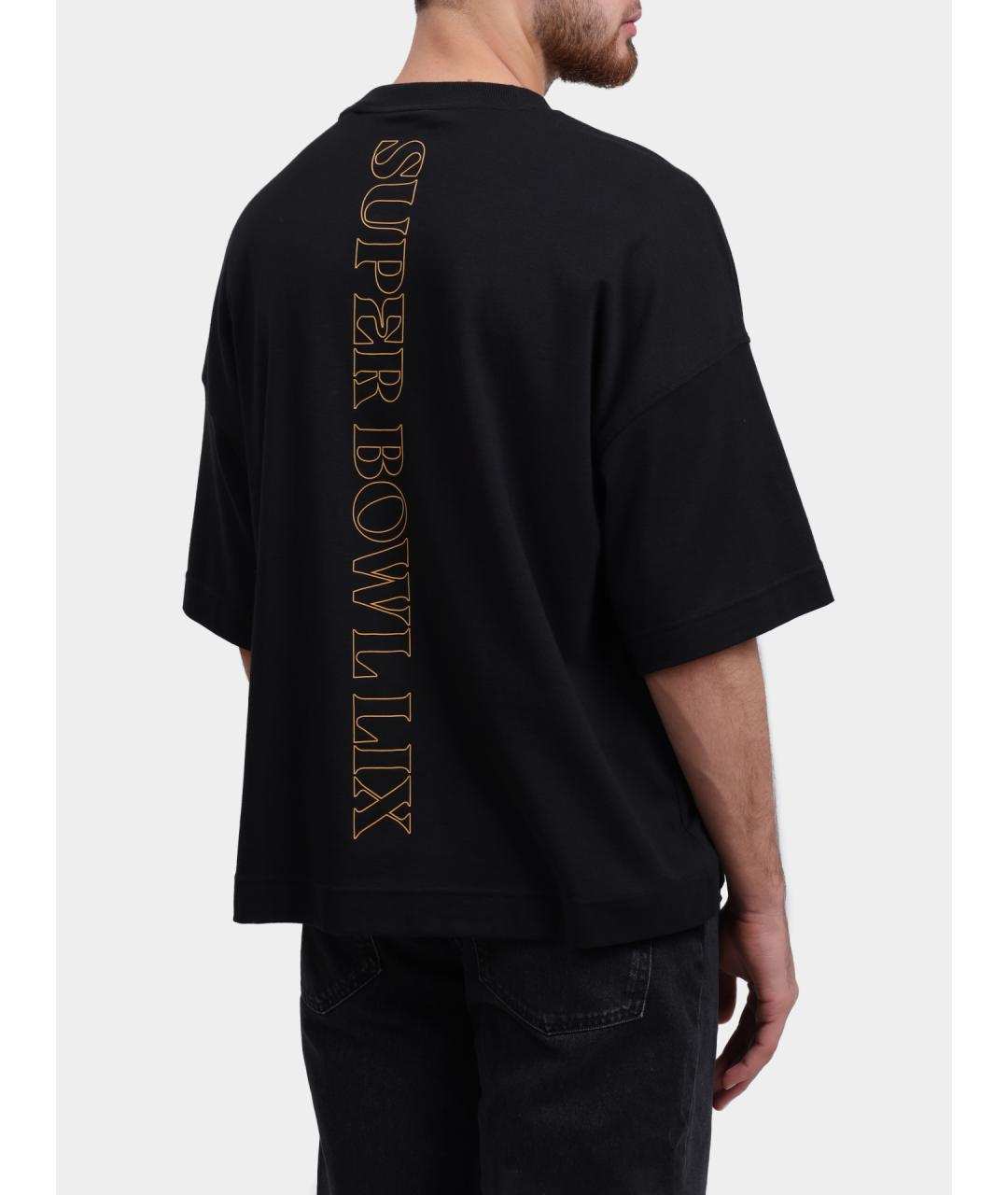 HUGO BOSS Черная хлопковая футболка, фото 4