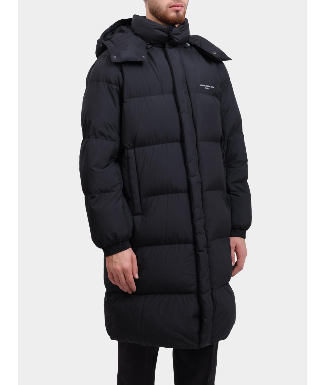 ARMANI EXCHANGE Черный пуховик, фото 3