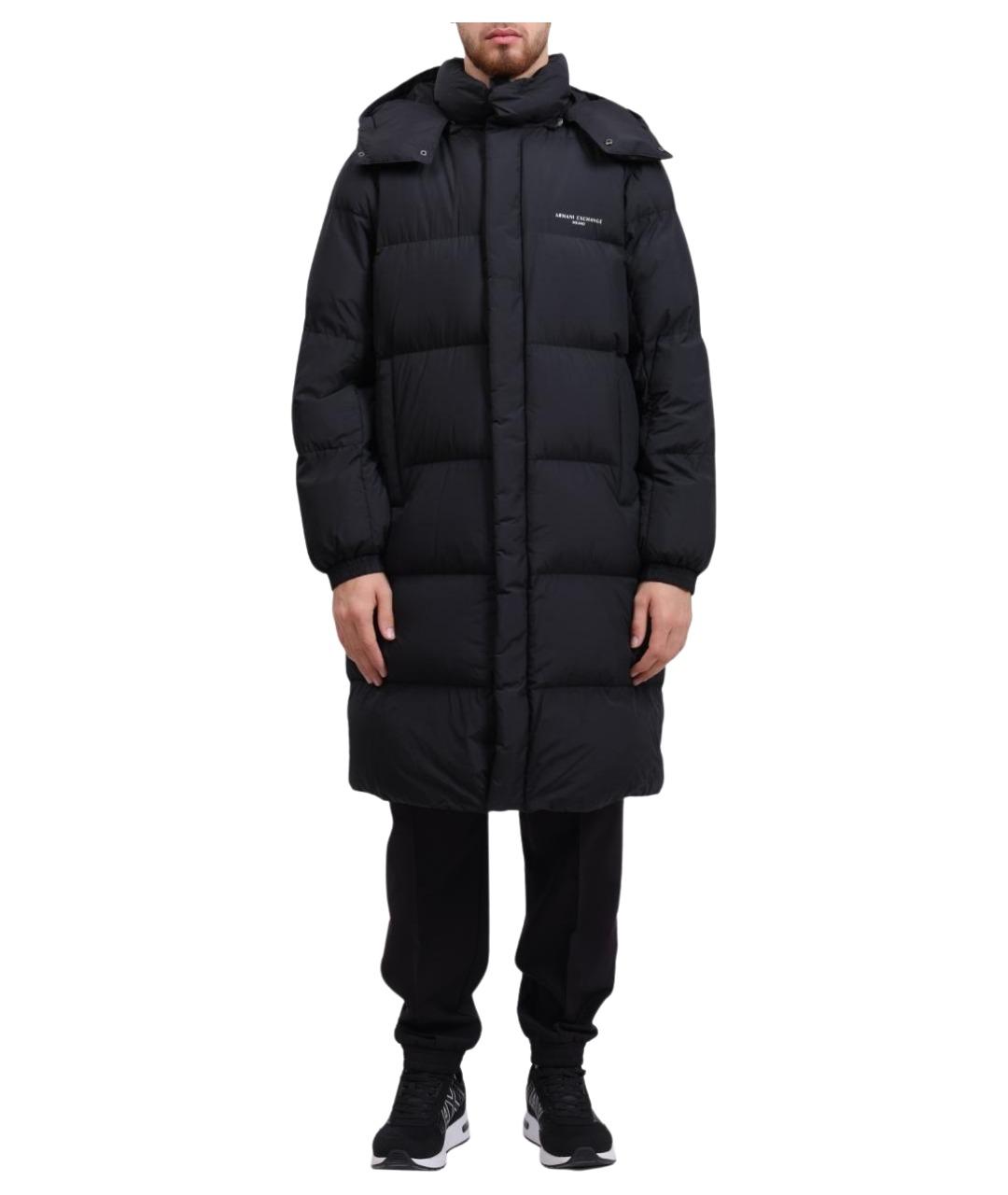 ARMANI EXCHANGE Черный пуховик, фото 1