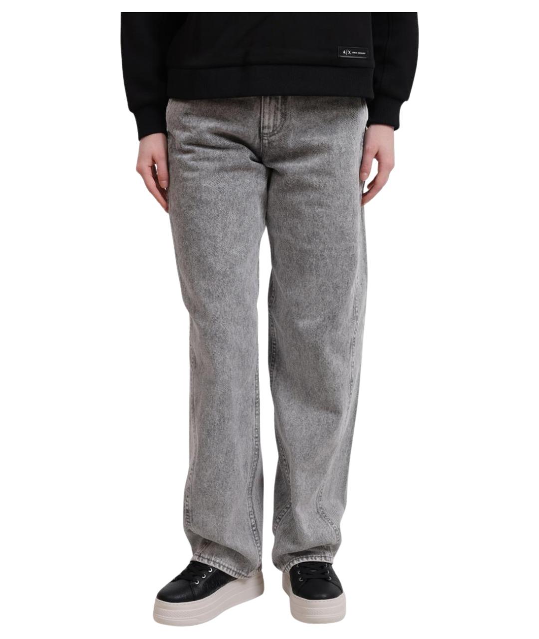 ARMANI EXCHANGE Серые прямые джинсы, фото 1