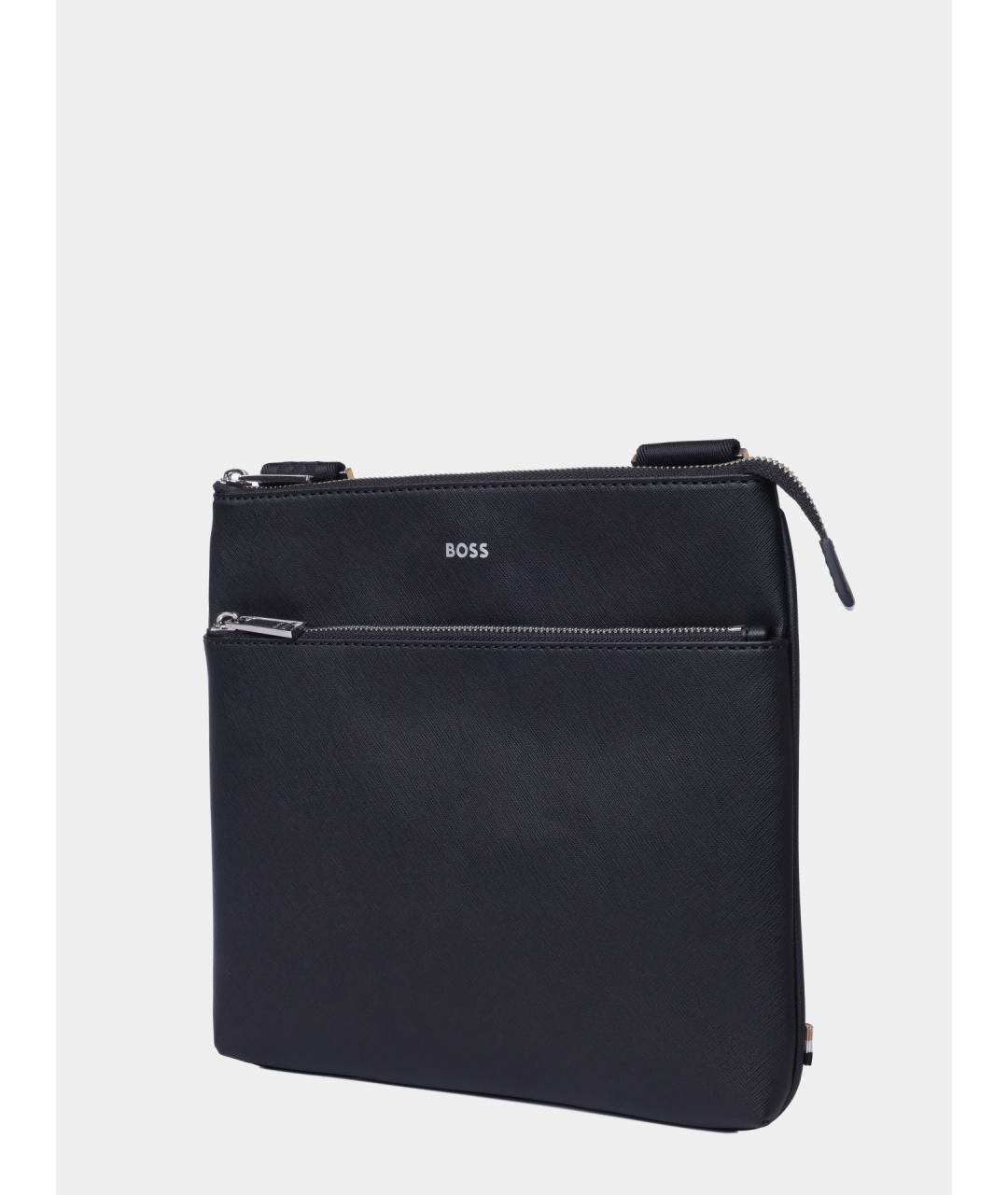 HUGO BOSS Кожаная сумка на плечо, фото 2