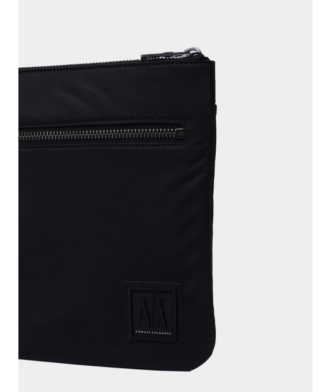 ARMANI EXCHANGE Черная тканевая сумка на плечо, фото 3