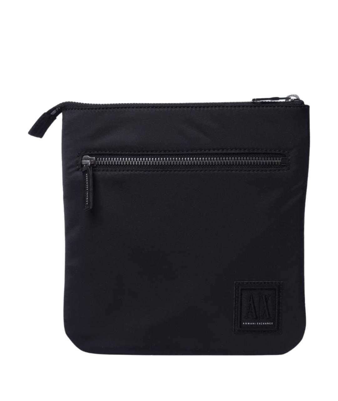 ARMANI EXCHANGE Черная тканевая сумка на плечо, фото 1