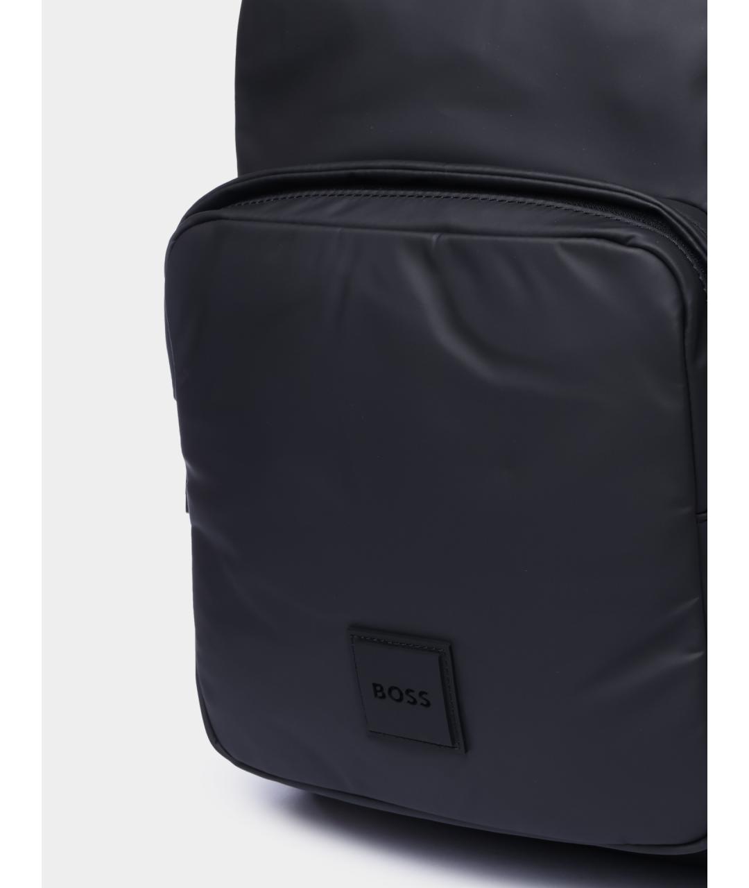 HUGO BOSS Черный тканевый рюкзак, фото 4