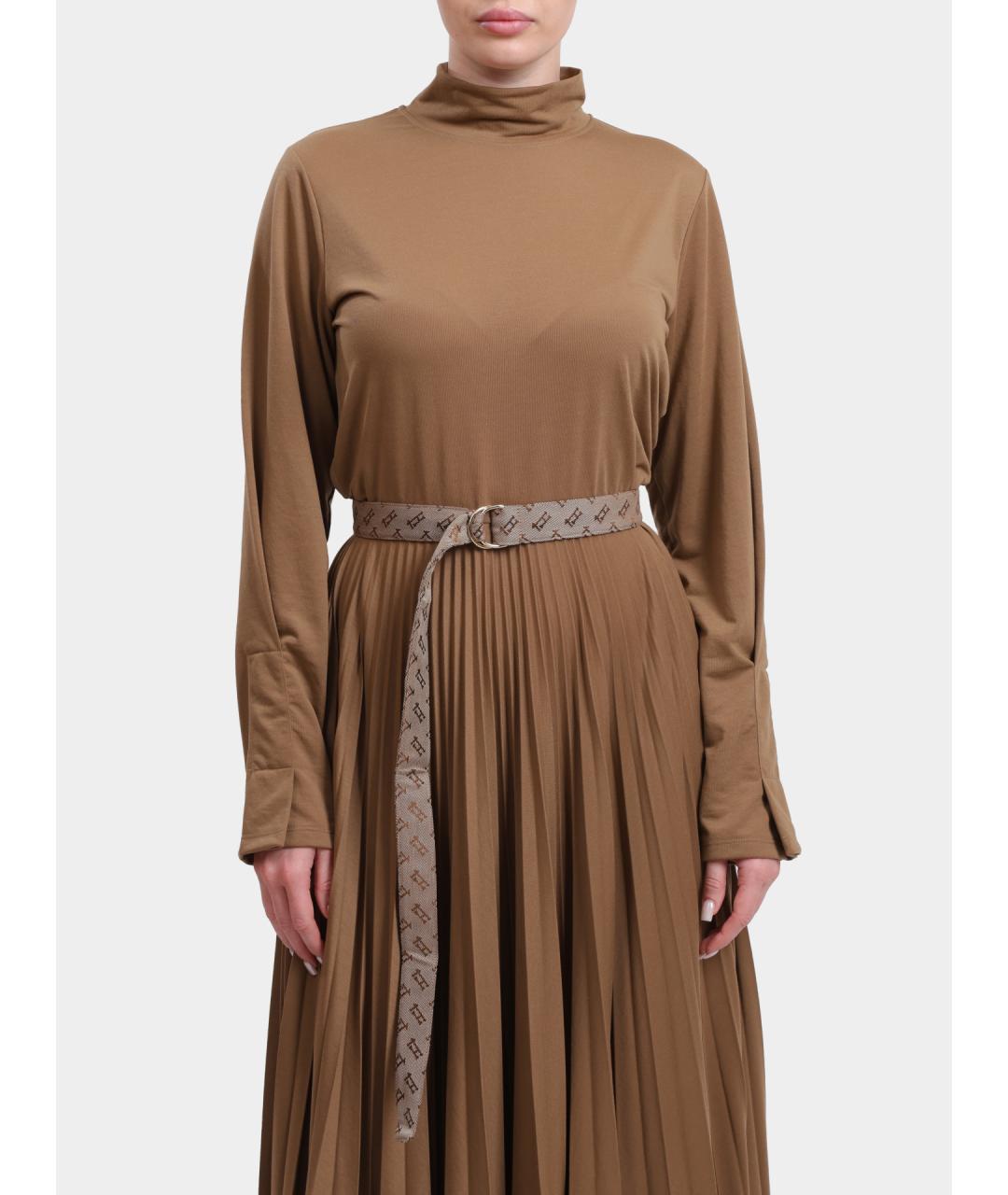 HERNO Бежевое повседневное платье, фото 2