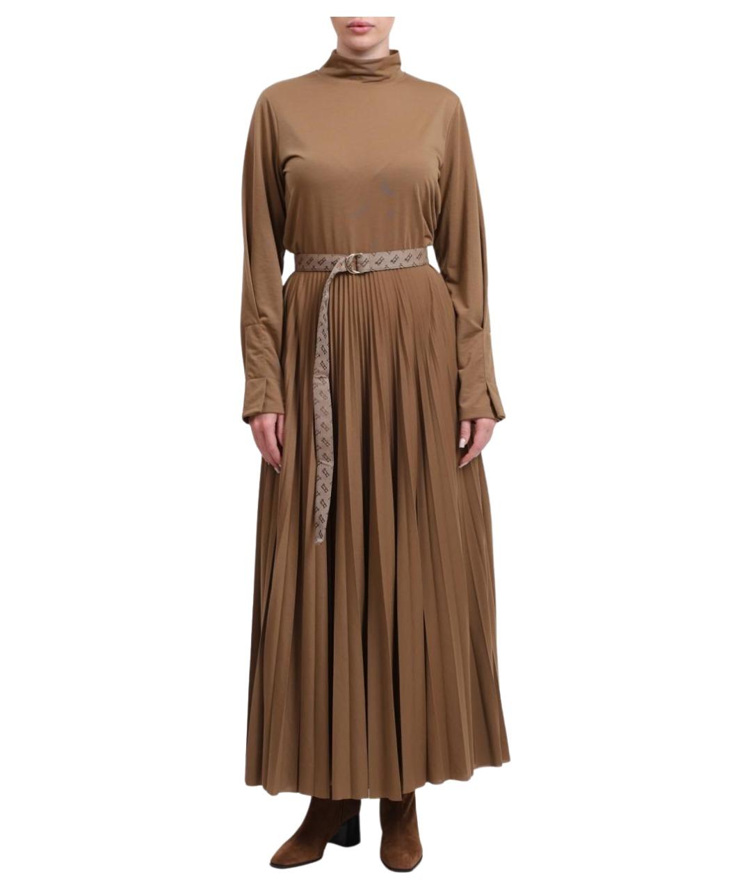 HERNO Бежевое повседневное платье, фото 1