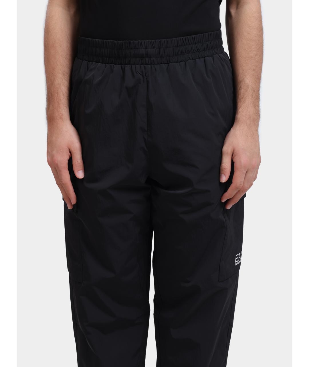 EA7 Черные повседневные брюки, фото 4