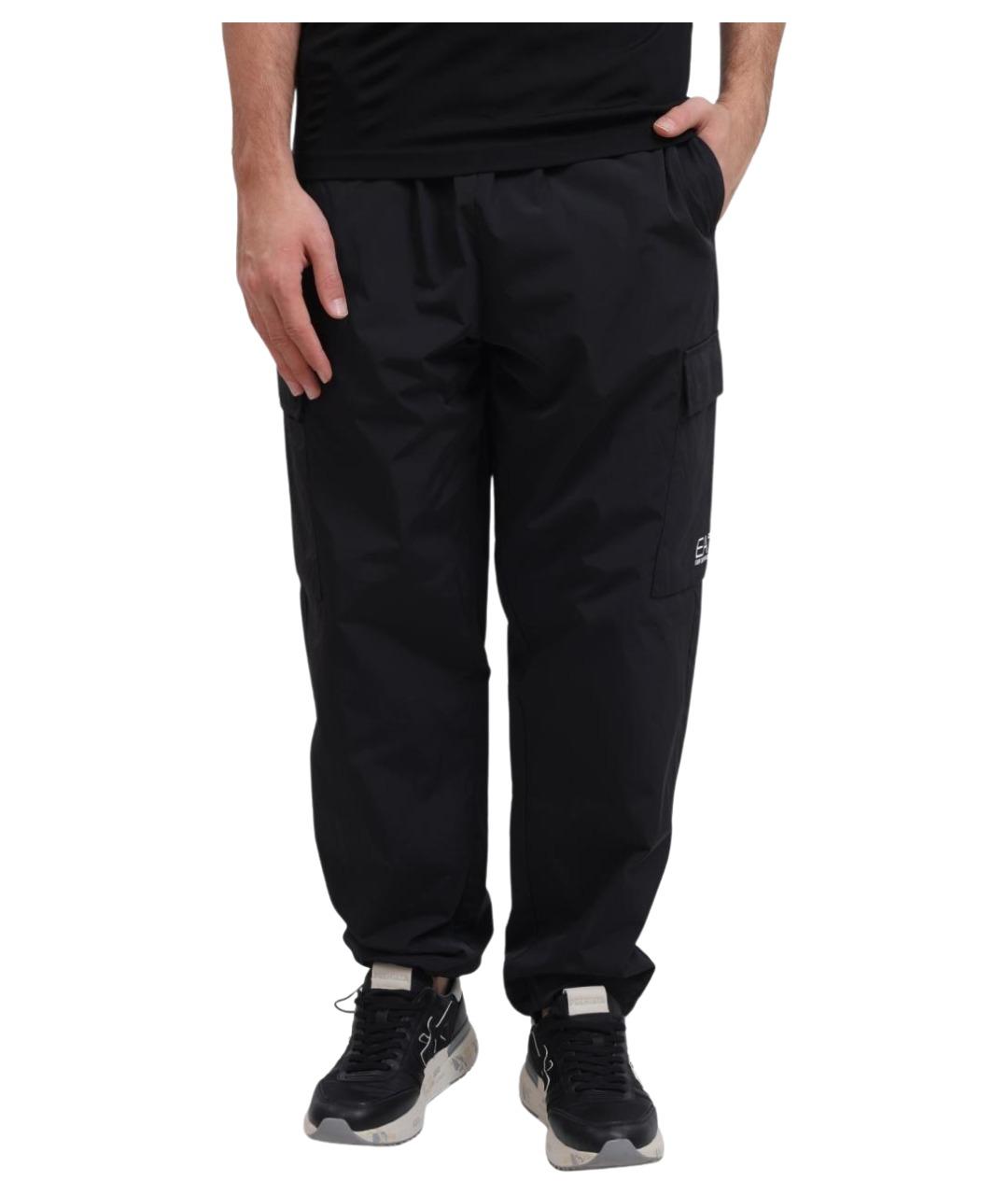 EA7 Черные повседневные брюки, фото 1