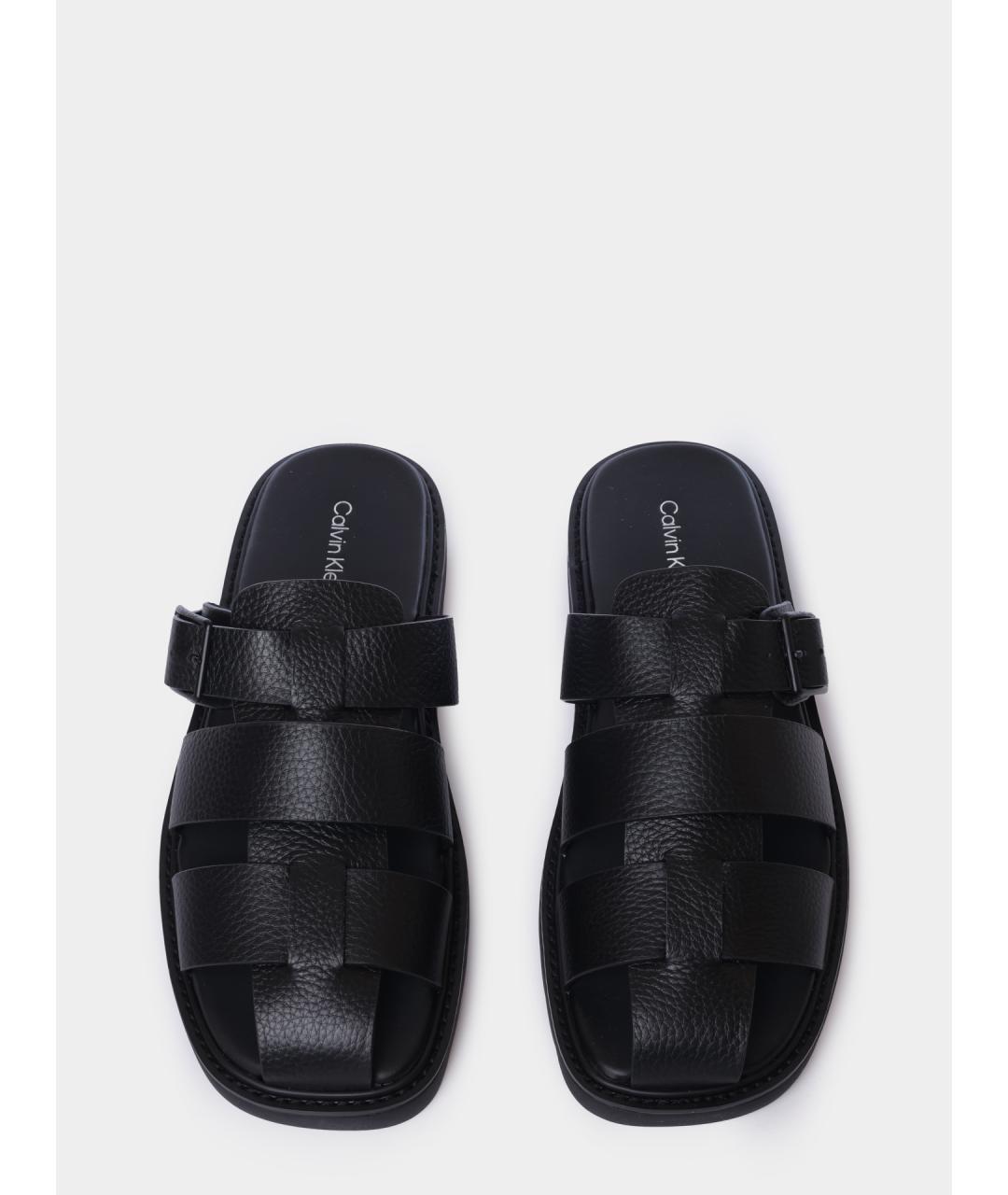 CALVIN KLEIN Черные сандалии, фото 4