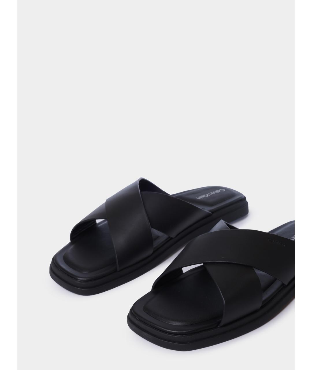 CALVIN KLEIN Черные шлепанцы, фото 3