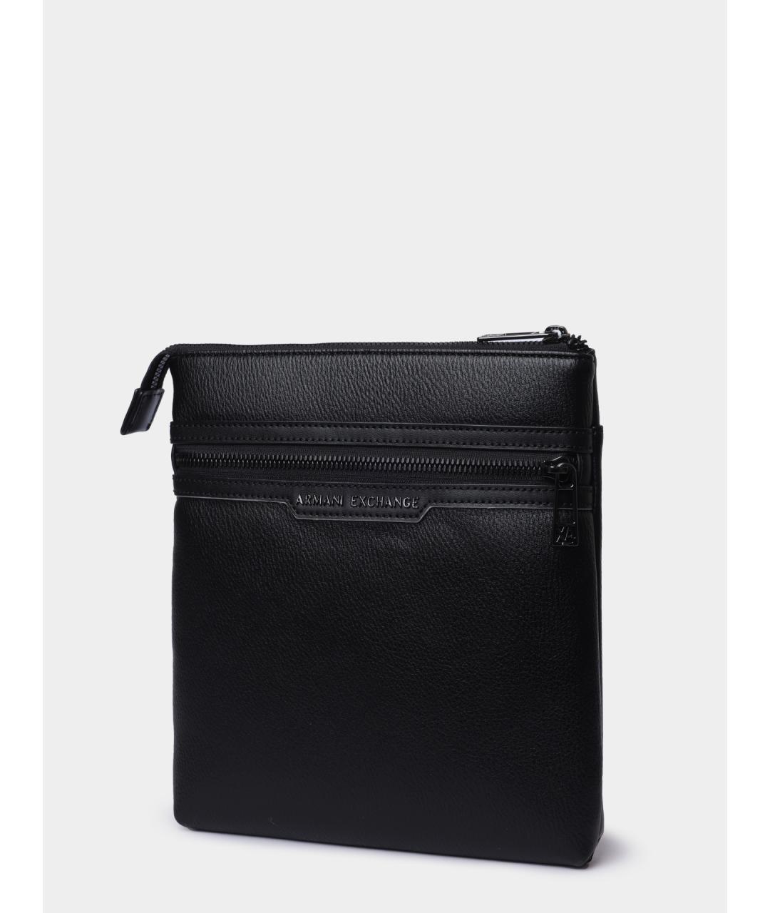 ARMANI EXCHANGE Черная сумка на плечо из искусственной кожи, фото 2