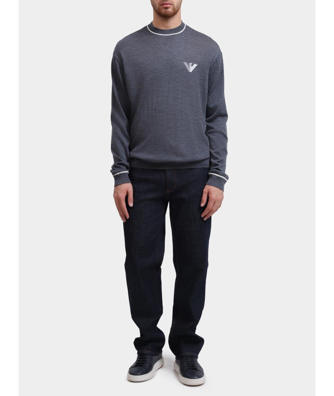 EMPORIO ARMANI Шерстяной джемпер / свитер, фото 2