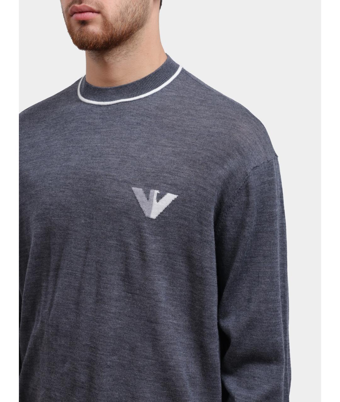 EMPORIO ARMANI Шерстяной джемпер / свитер, фото 4