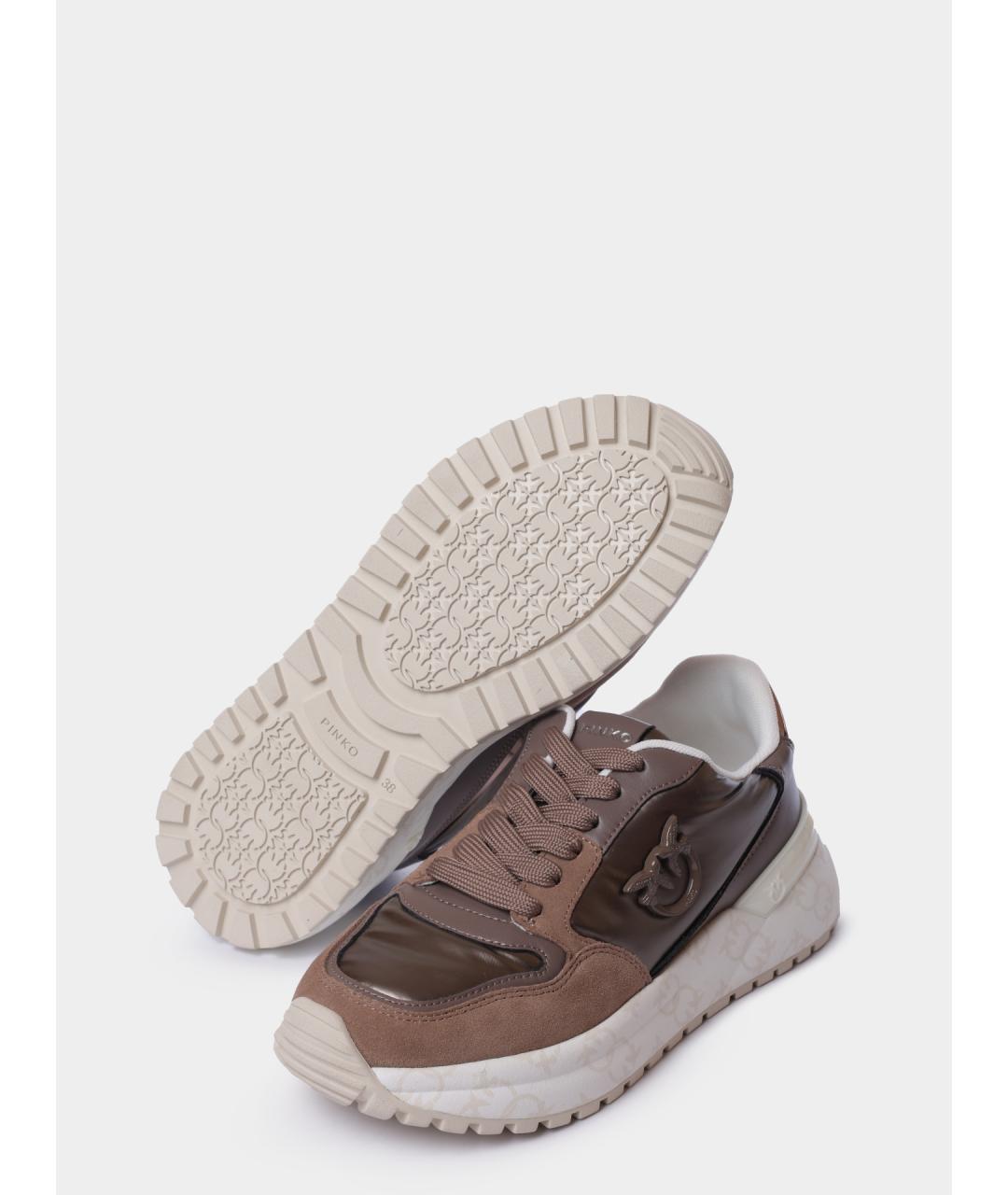 PINKO Коричневые кеды, фото 4