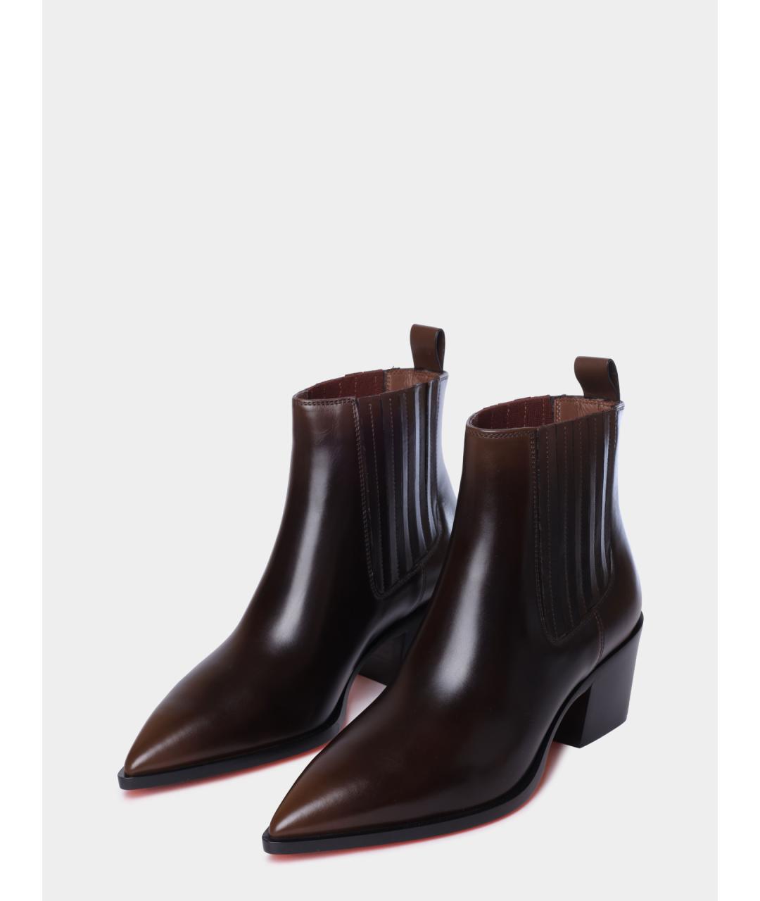 SANTONI Кожаные ботильоны, фото 2