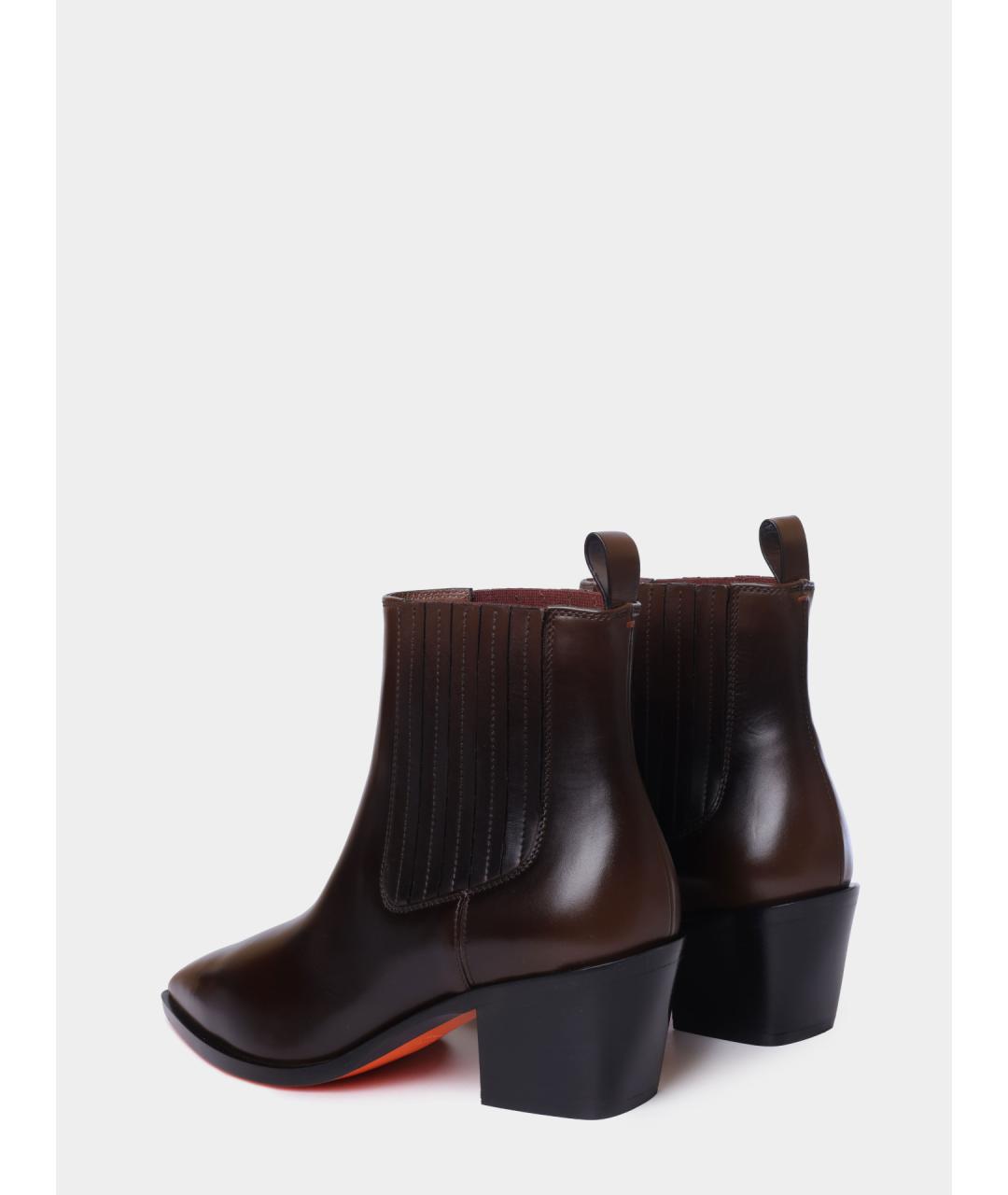 SANTONI Кожаные ботильоны, фото 5