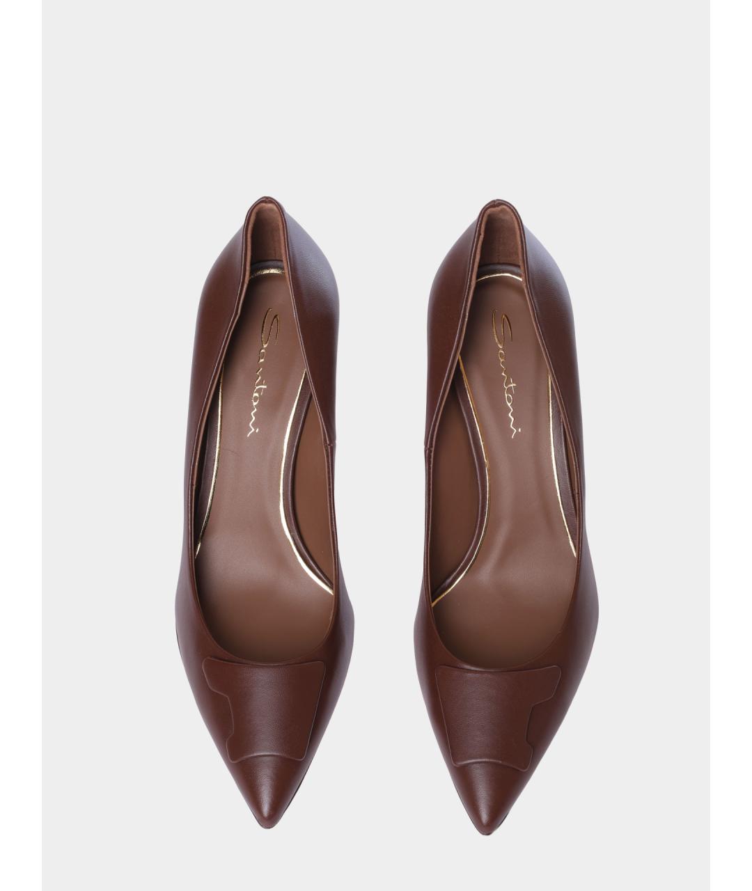 SANTONI Кожаные туфли, фото 4